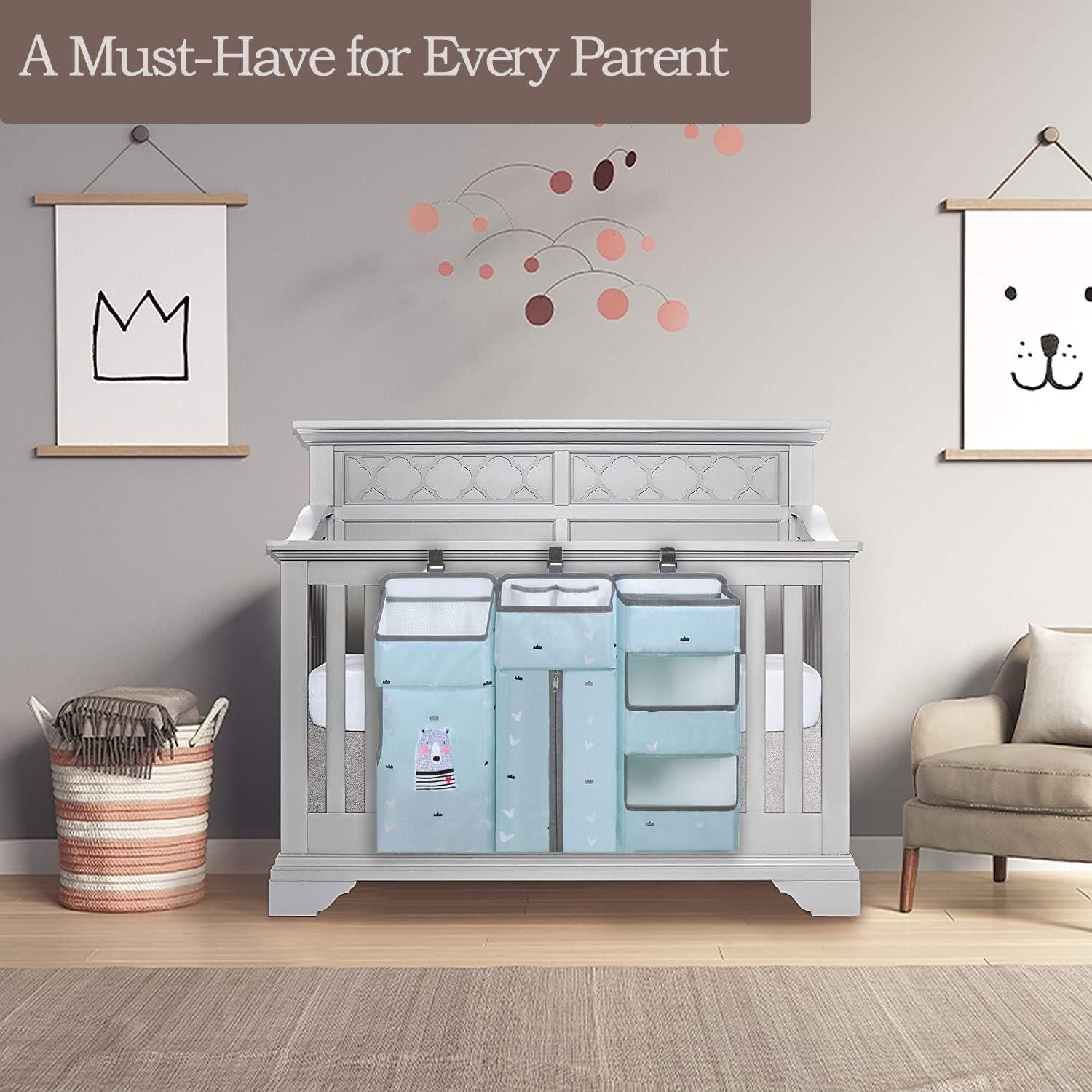 Organizador de Pañales Colgante TOCKONIMN Azul Cielo 3 en 1