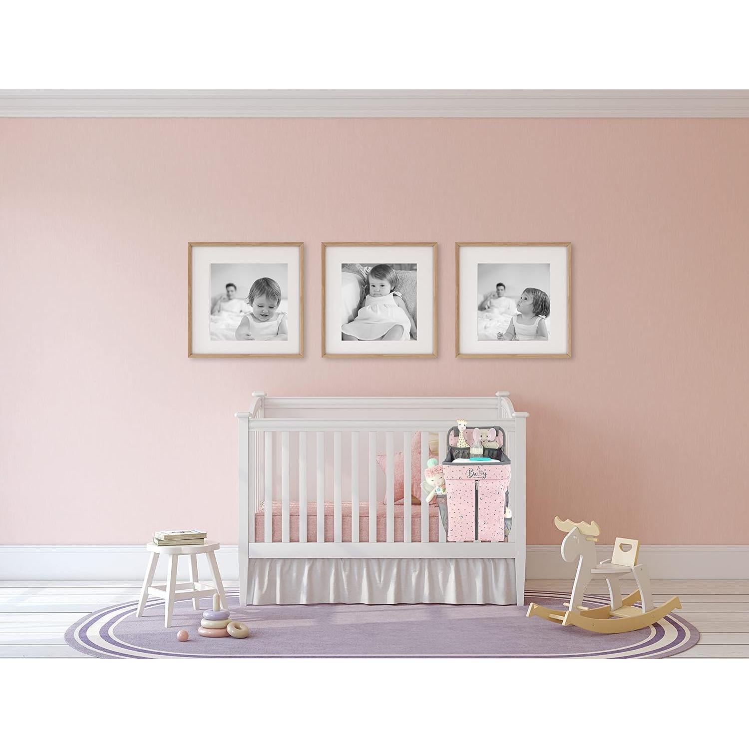 Caddy de Pañales Colgante Llama Bella Rosa - Organizador Expandible