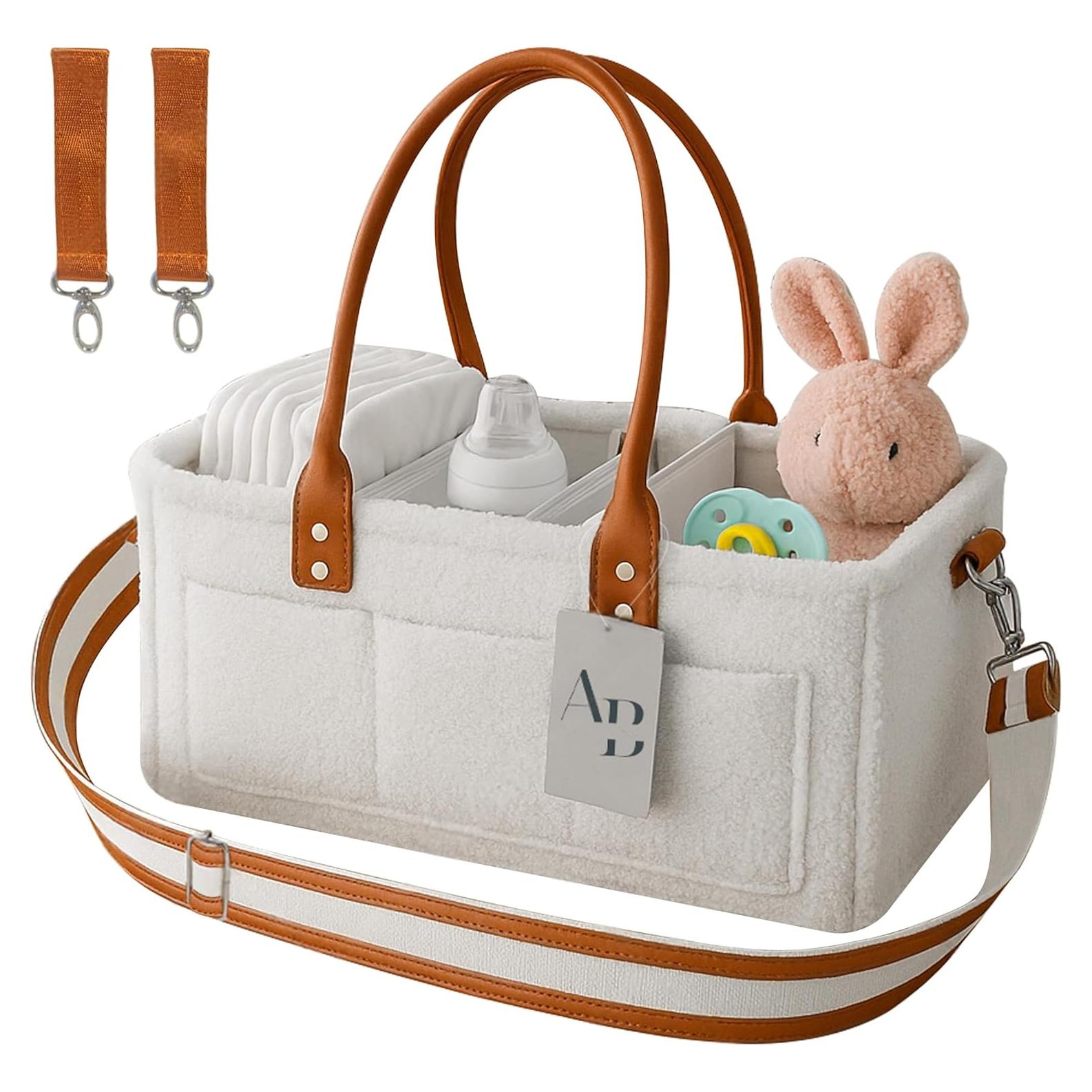 Caddy Organizador de Pañales Anna & Ben - Tela Suave, 1 Unidad
