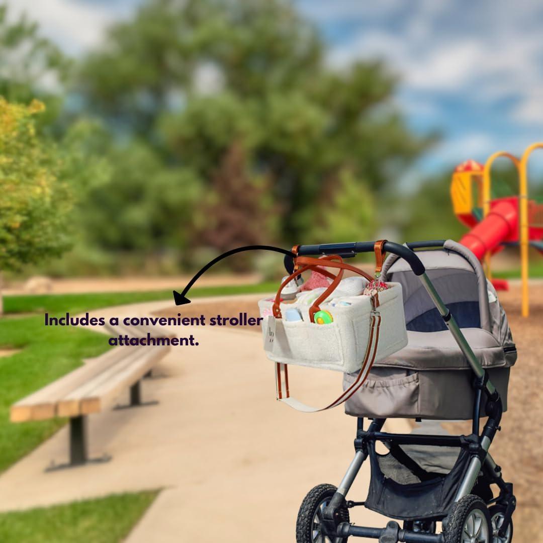 Caddy Organizador de Pañales Anna & Ben - Tela Suave, 1 Unidad