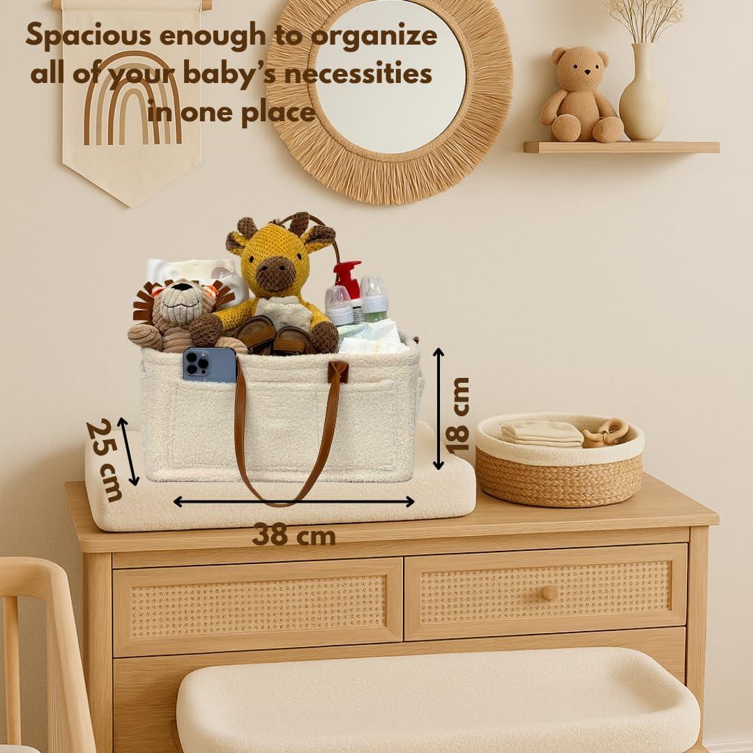 Caddy Organizador de Pañales Anna & Ben - Tela Suave, 1 Unidad