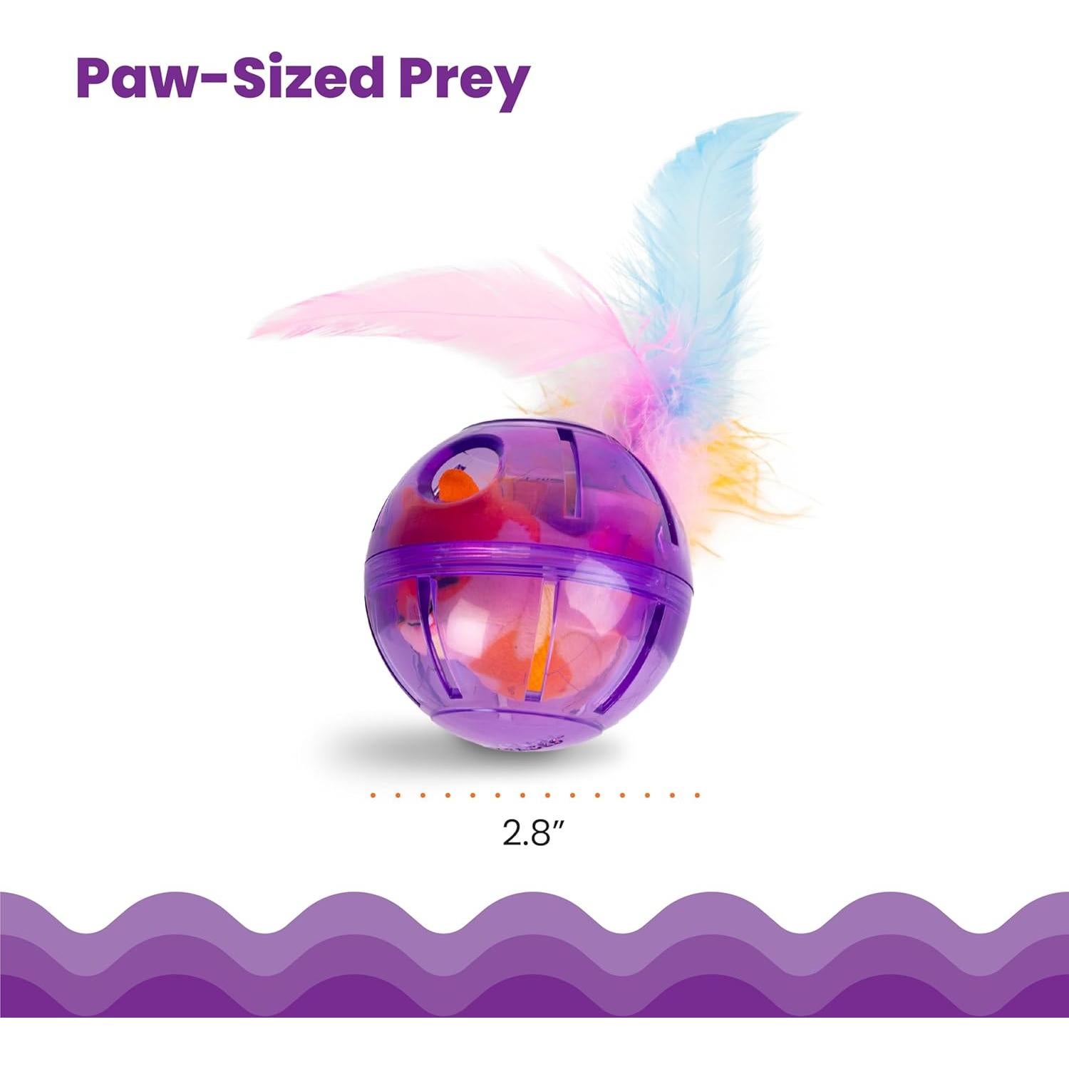 Juguete Interactivo para Gatos Catstages con Dispensador de Golosinas y Hámster de Peluche