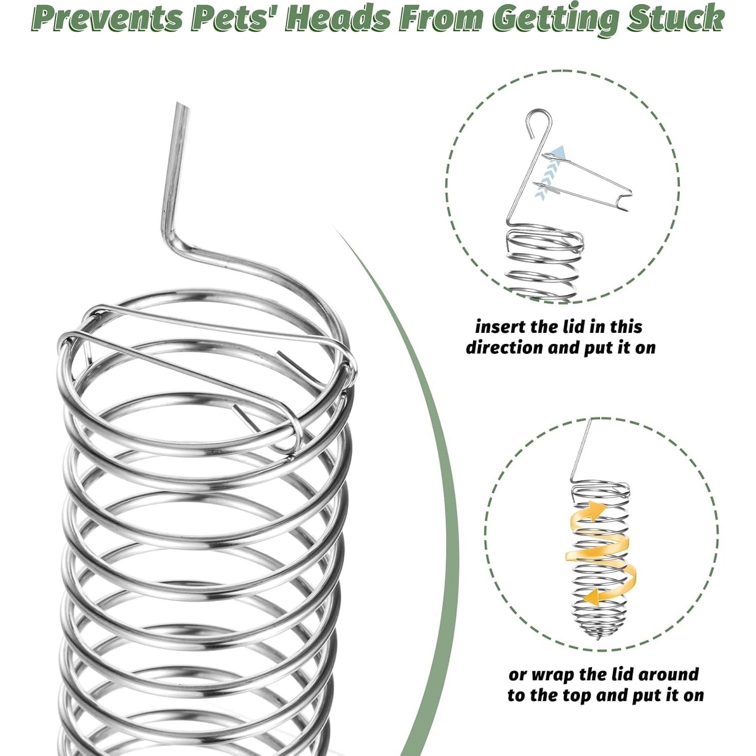 2 Piezas Juguetes de Enriquecimiento para Ratas Hpmjz Acero Inoxidable
