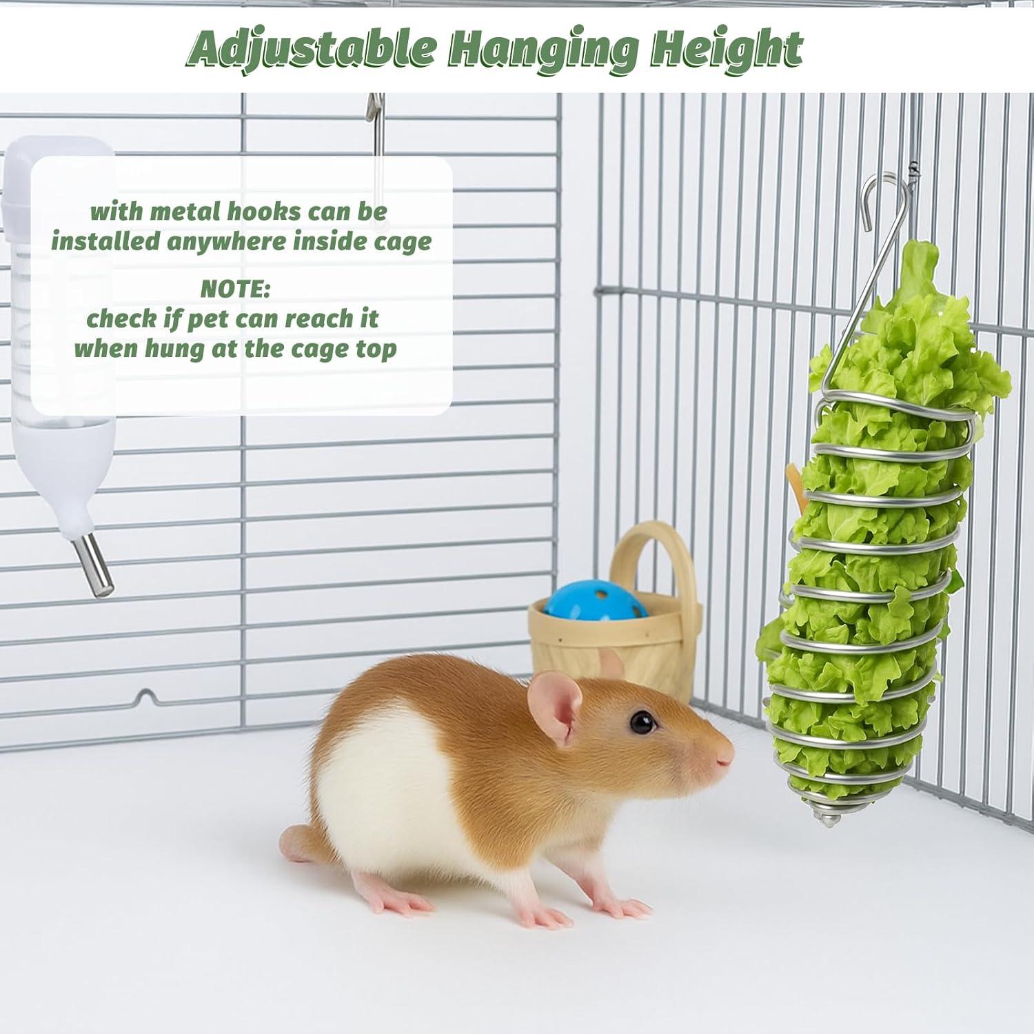 2 Piezas Juguetes de Enriquecimiento para Ratas Hpmjz Acero Inoxidable