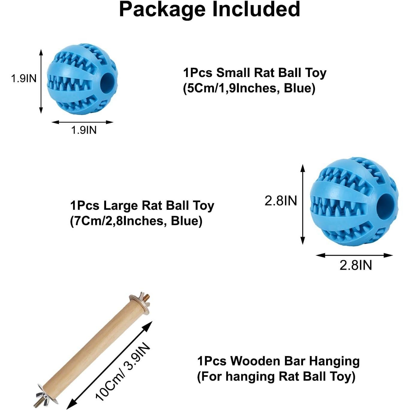 Juguetes de Enriquecimiento para Ratas ENCC - 2 Piezas