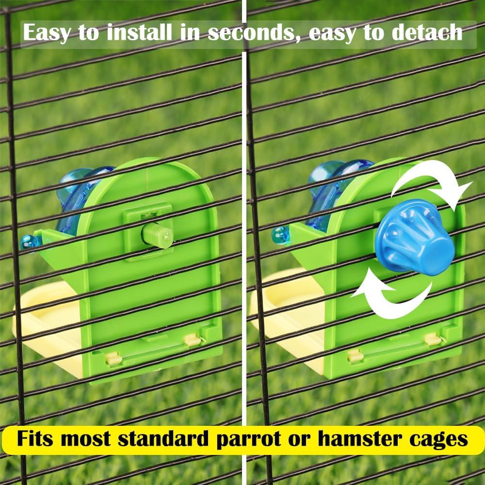 Juguete de Forrajeo Rotativo Kcrygogo para Aves y Hámsters