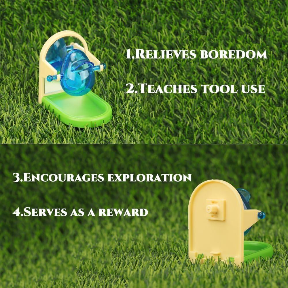 Juguete de Forrajeo Rotativo Kcrygogo para Aves y Hámsters