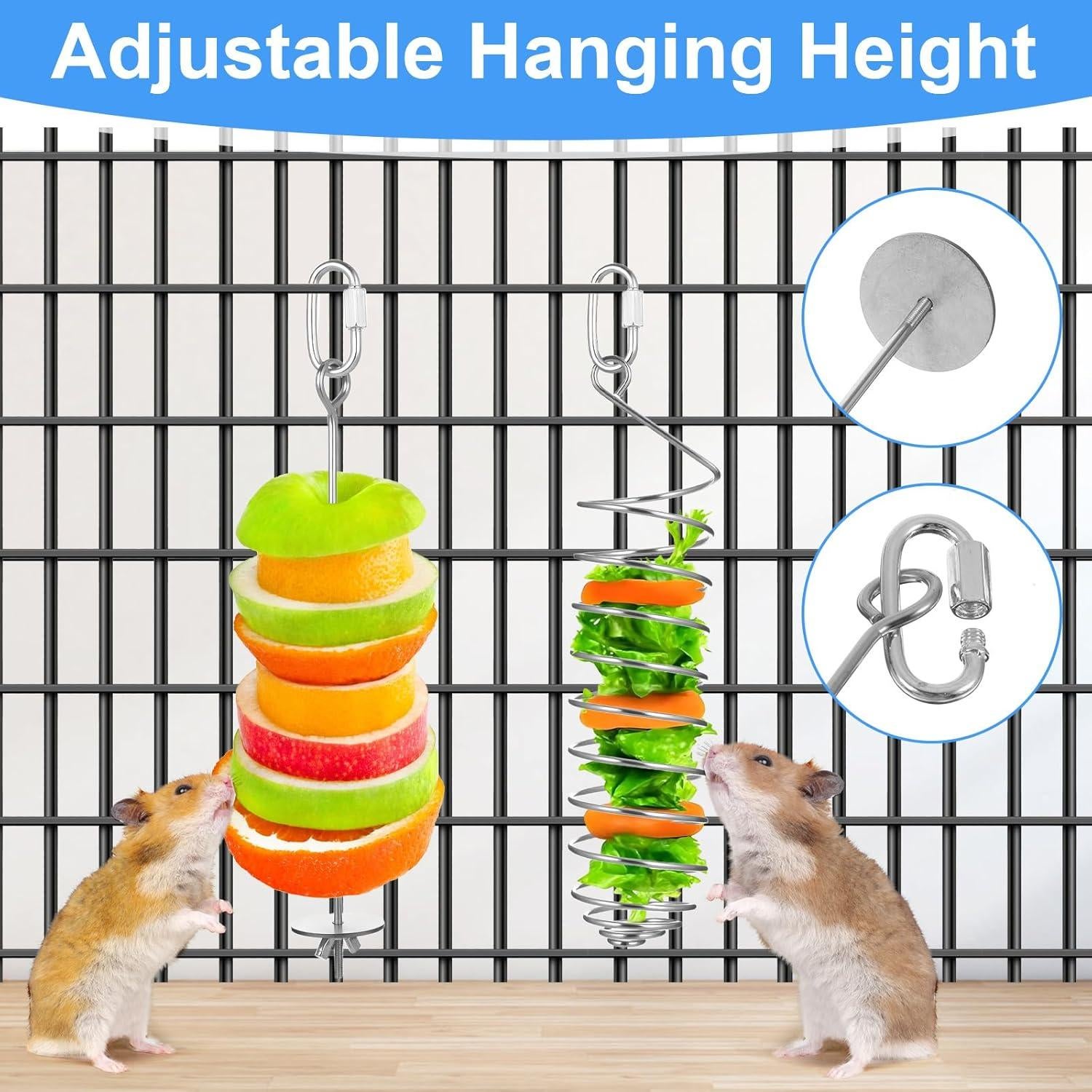 Juguetes de Enriquecimiento para Ratas Prasacco 2 Pcs Acero Inoxidable