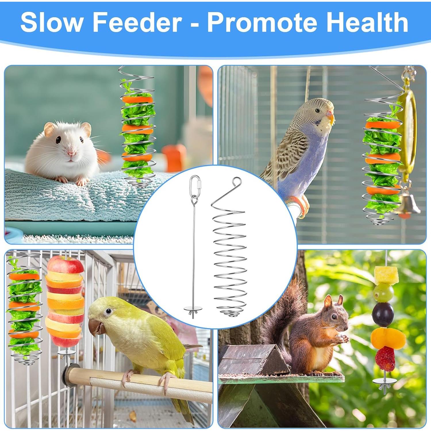 Juguetes de Enriquecimiento para Ratas Prasacco 2 Pcs Acero Inoxidable