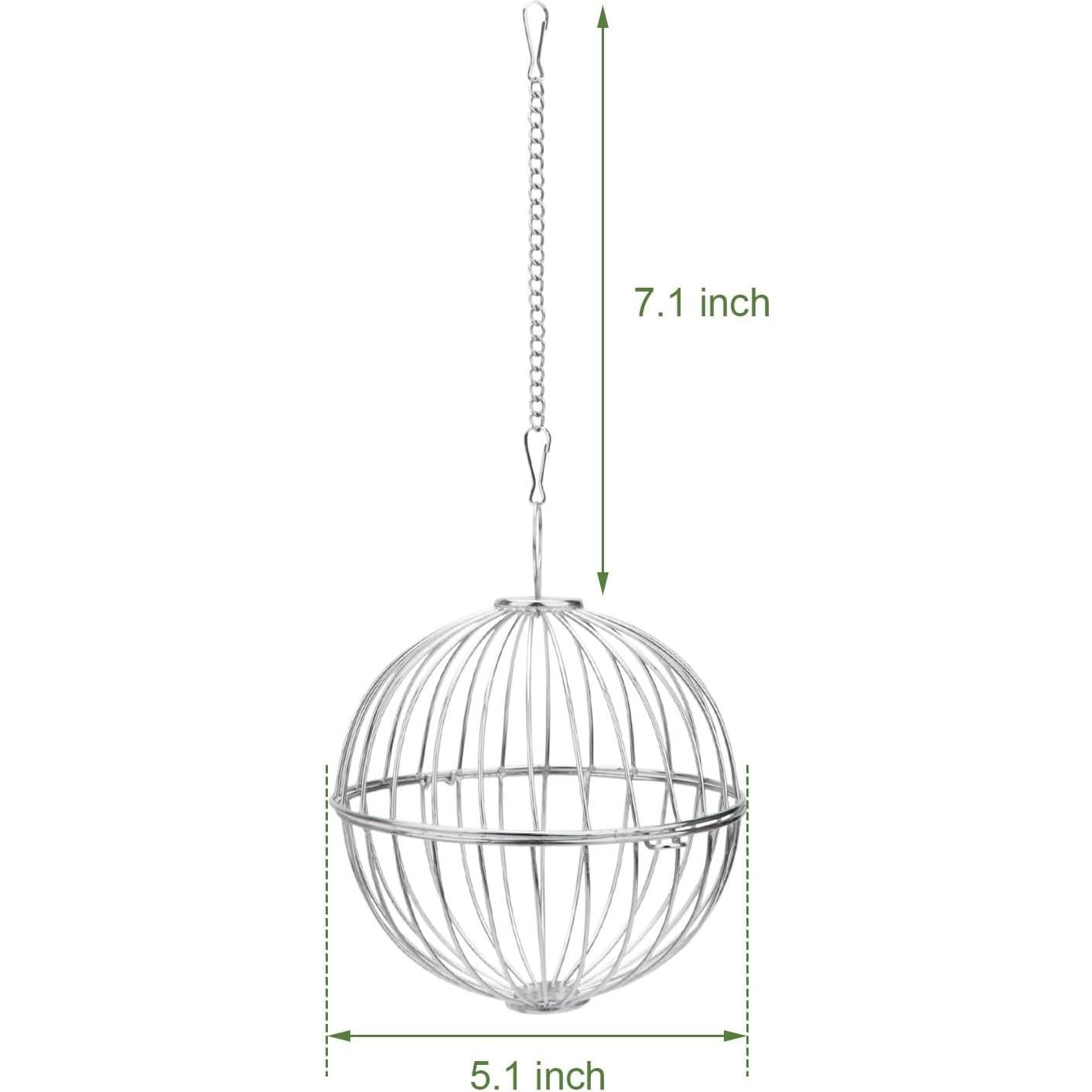 Dispensador de Alimento Colgante Wontee 13cm Acero Inoxidable