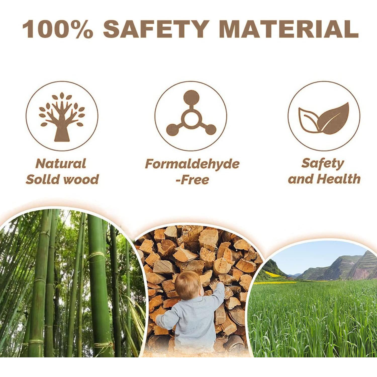 Juguetes de Madera para Cobayas y Conejos - Set de 10 Piezas