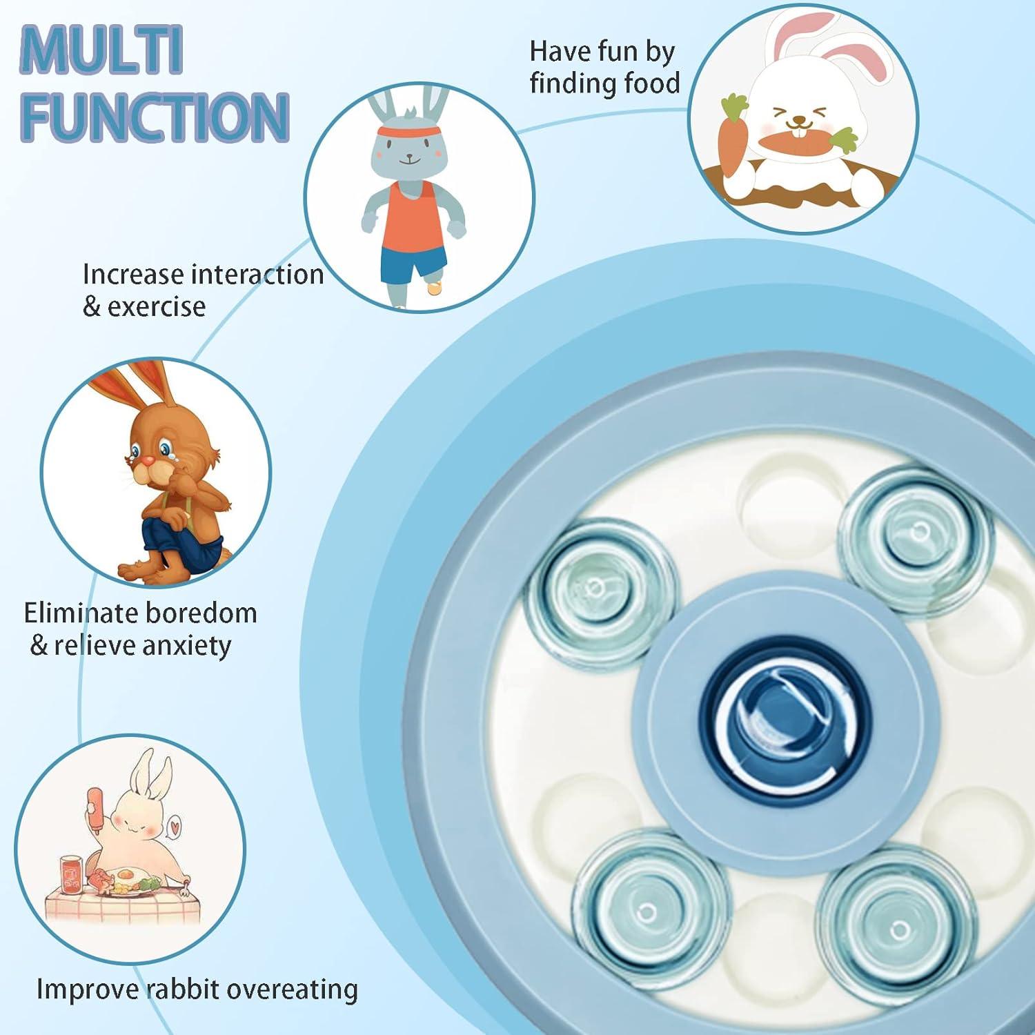 Dispensador de Golosinas para Conejos Kathson 22.5 cm Azul