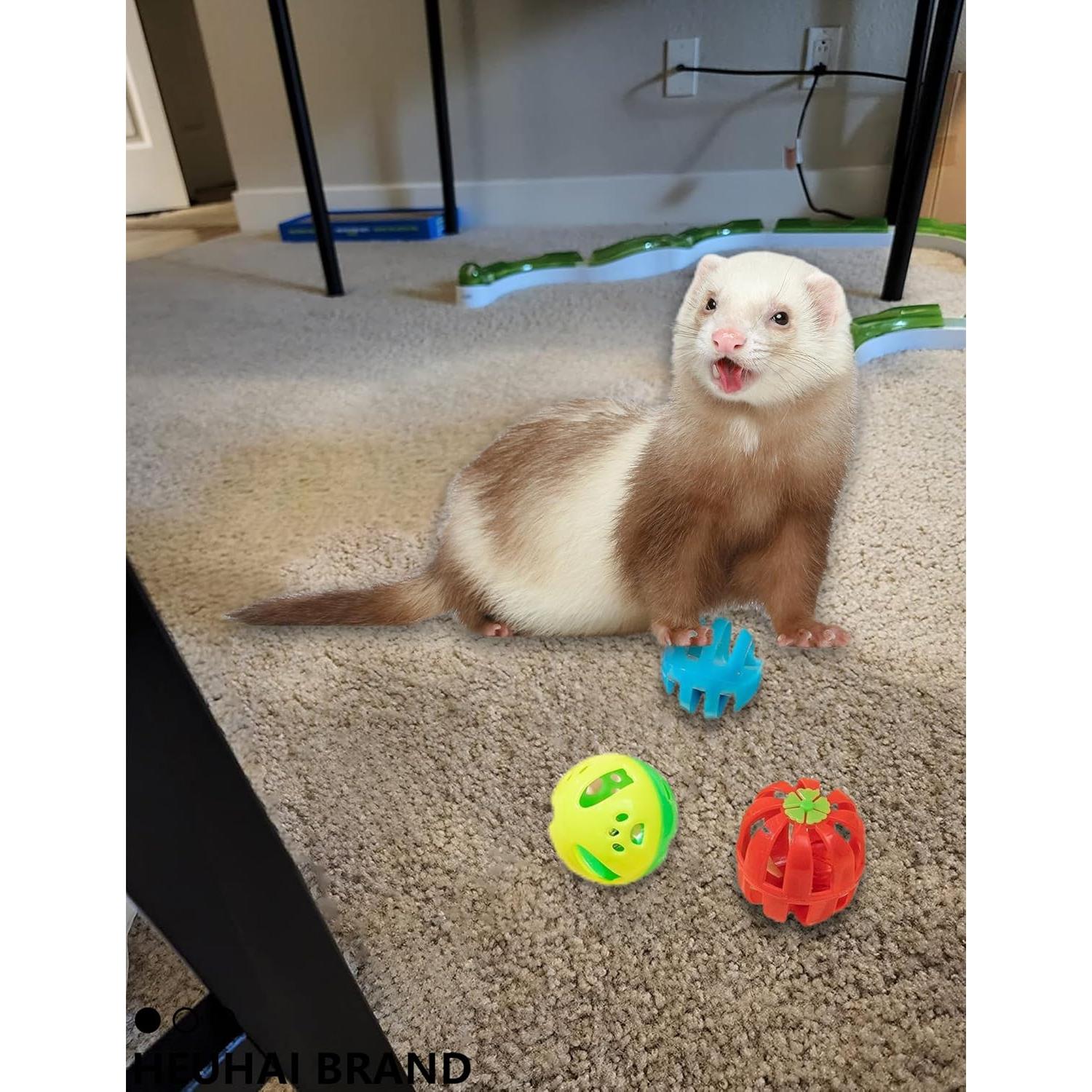 Paquete de 25 Juguetes para Hurones HEUHAI - Pelotas Coloridas 3.81-7.11 cm