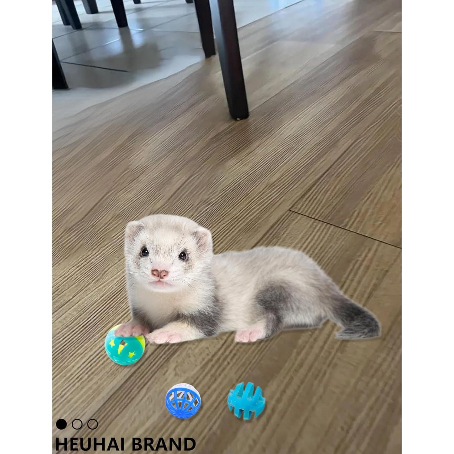 Paquete de 25 Juguetes para Hurones HEUHAI - Pelotas Coloridas 3.81-7.11 cm
