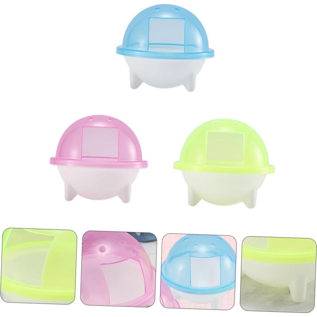 Baño para Hámster HANABASS 3 Piezas Diseño Espacial