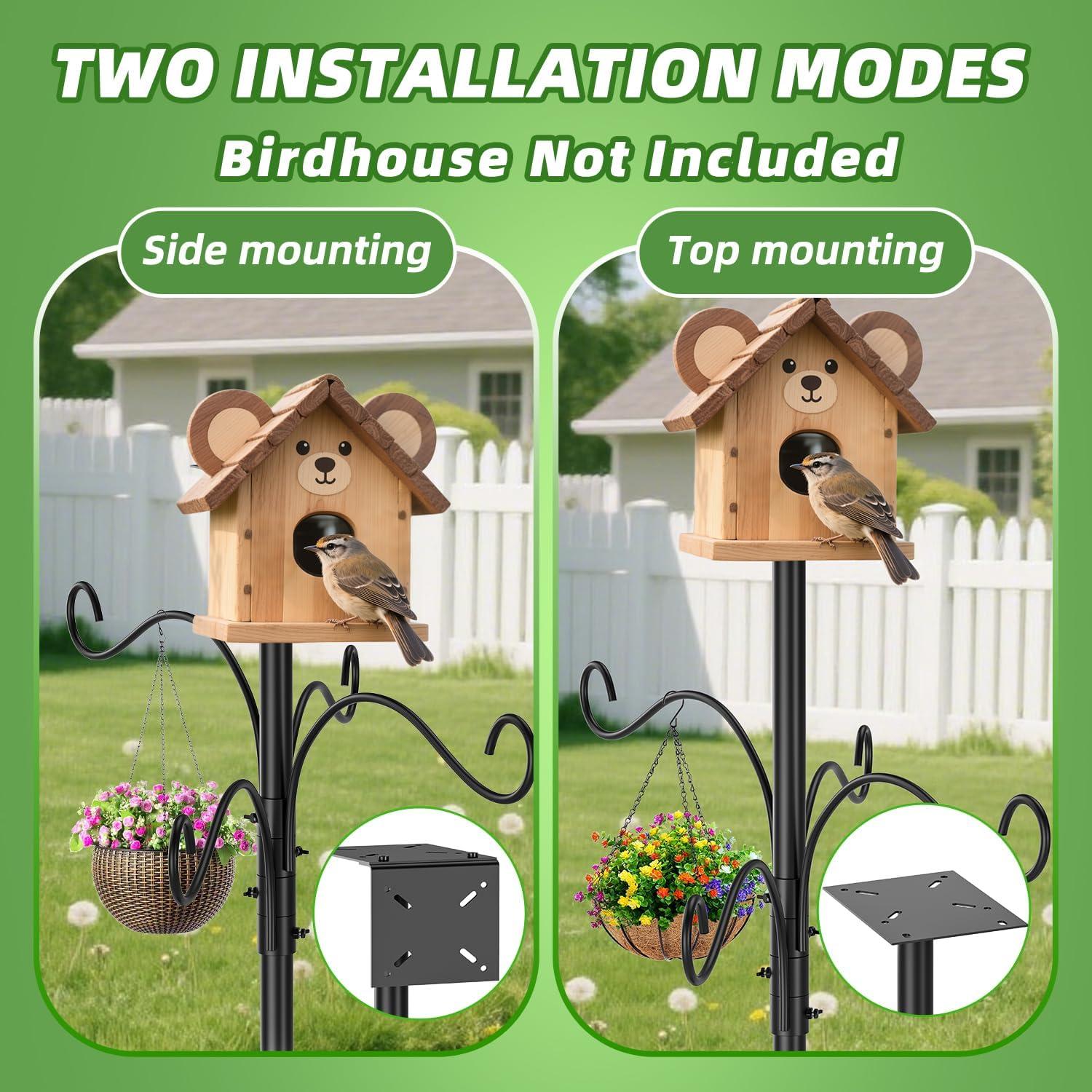 Poste de Comedero para Aves SHIJING 234 cm Ajustable Antiardillas