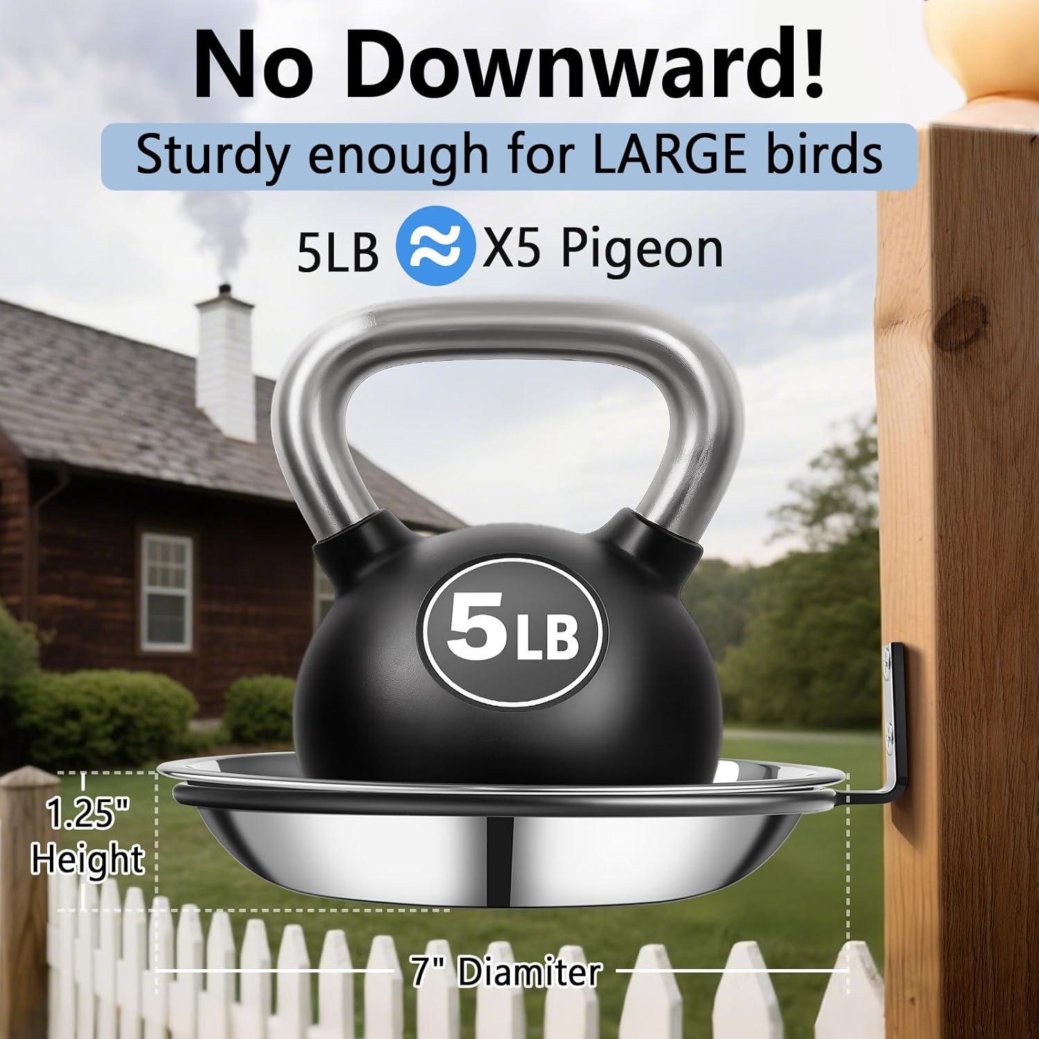 Soporte para Comedero de Aves Harhana - Acero Inoxidable 2 Pzs