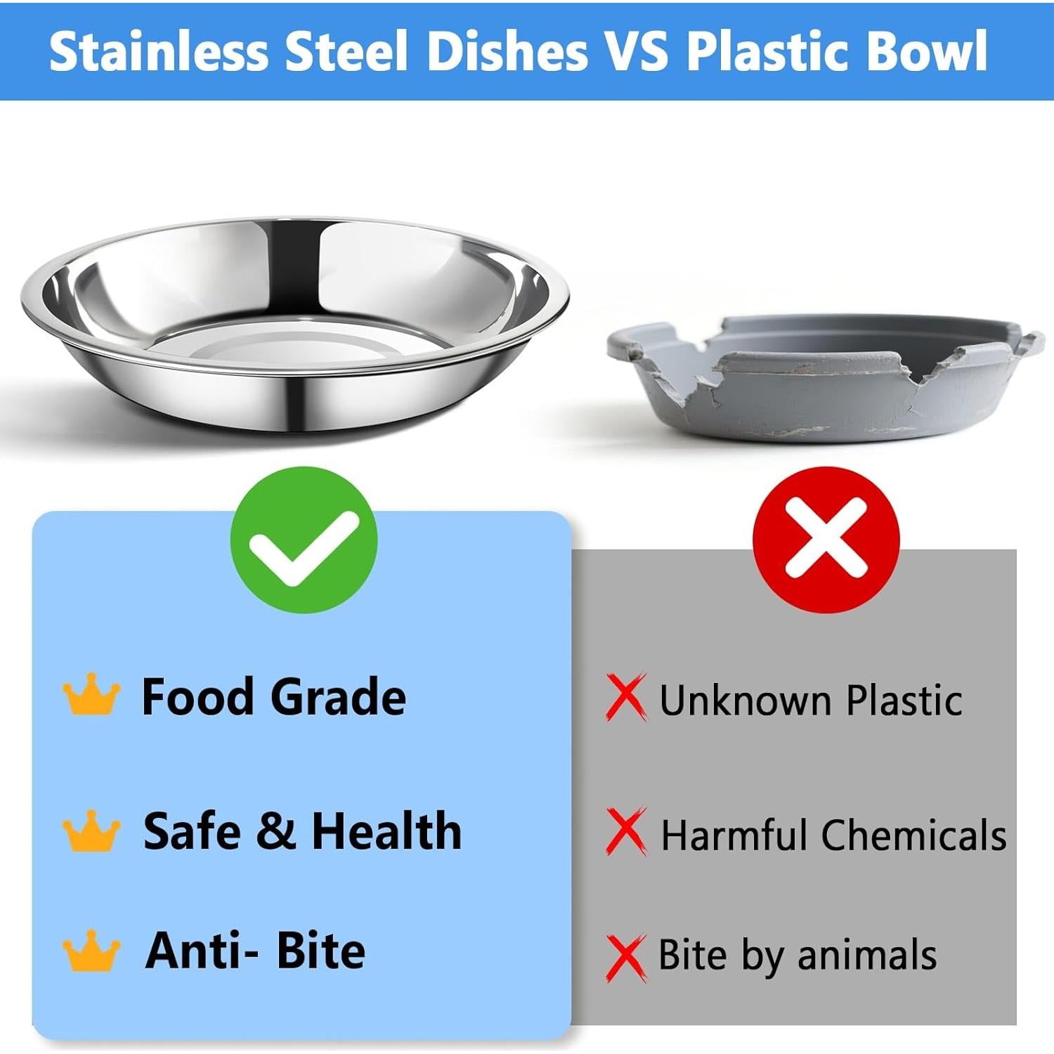 Soporte para Comedero de Aves Harhana - Acero Inoxidable 2 Pzs