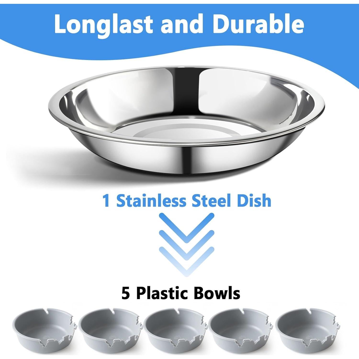 Soporte para Comedero de Aves Harhana - Acero Inoxidable 2 Pzs