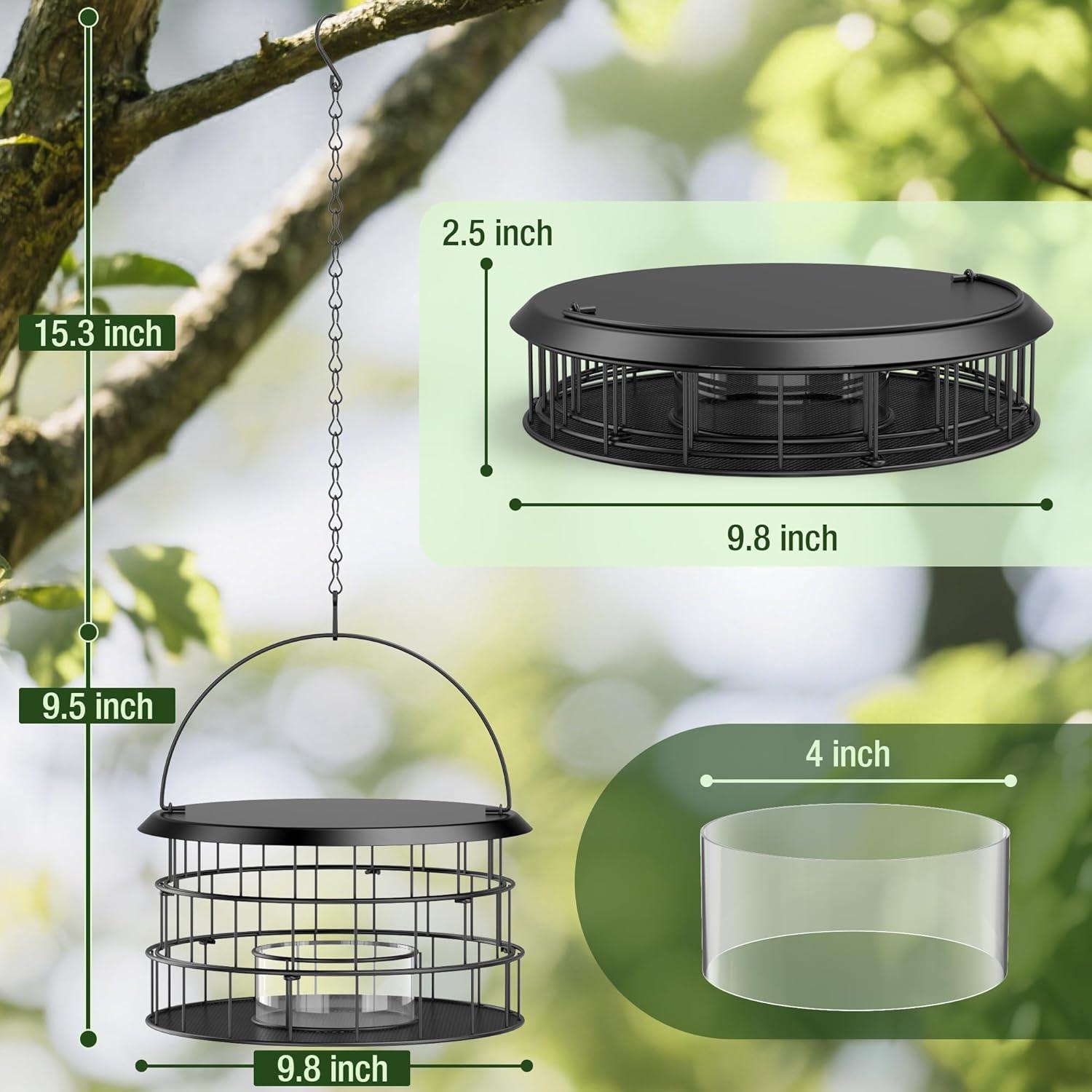 Comedero colgante para Bluebirds Trieez - A prueba de ardillas