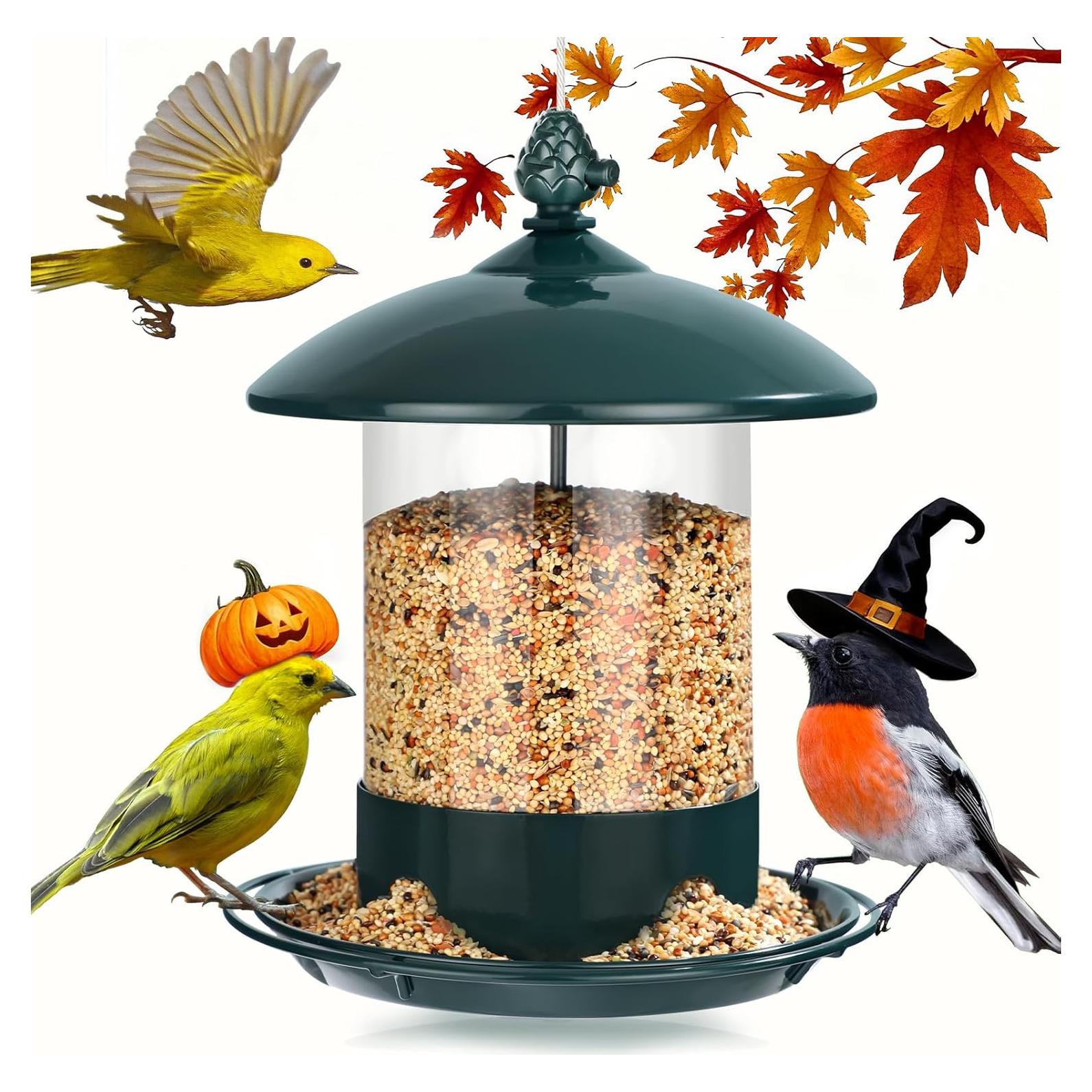 Comedero de Aves Colgante Gbekery Verde 0.91 kg Resistente