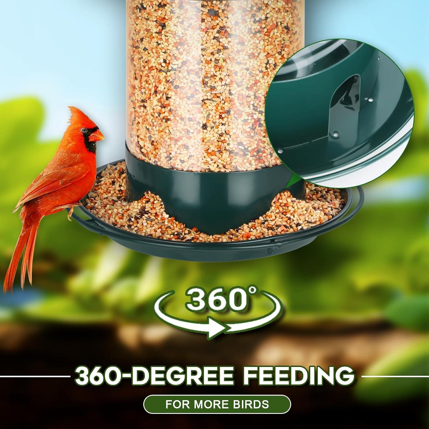 Comedero de Aves Colgante Gbekery Verde 0.91 kg Resistente