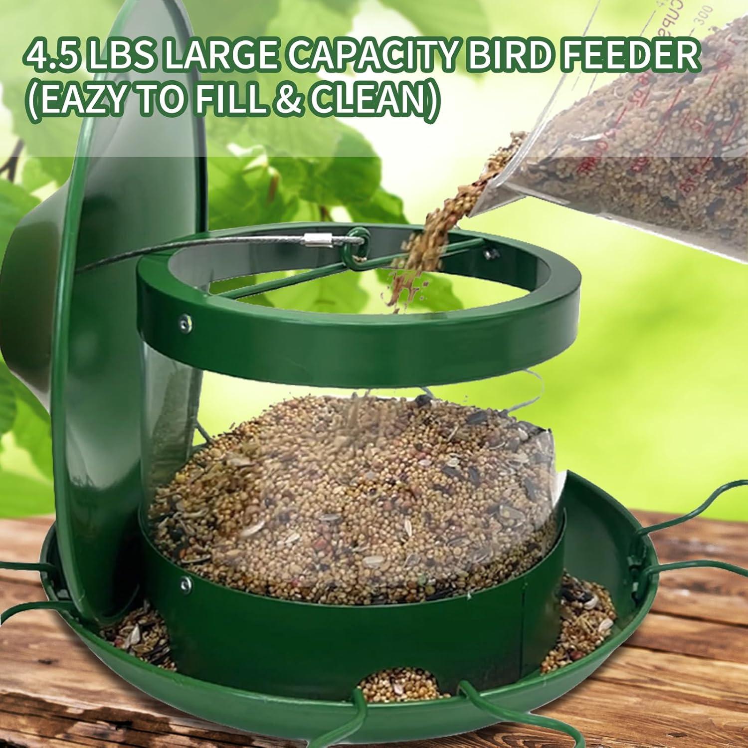 Comedero para Aves Colgante LAbyrent Verde 1.81kg Resistente