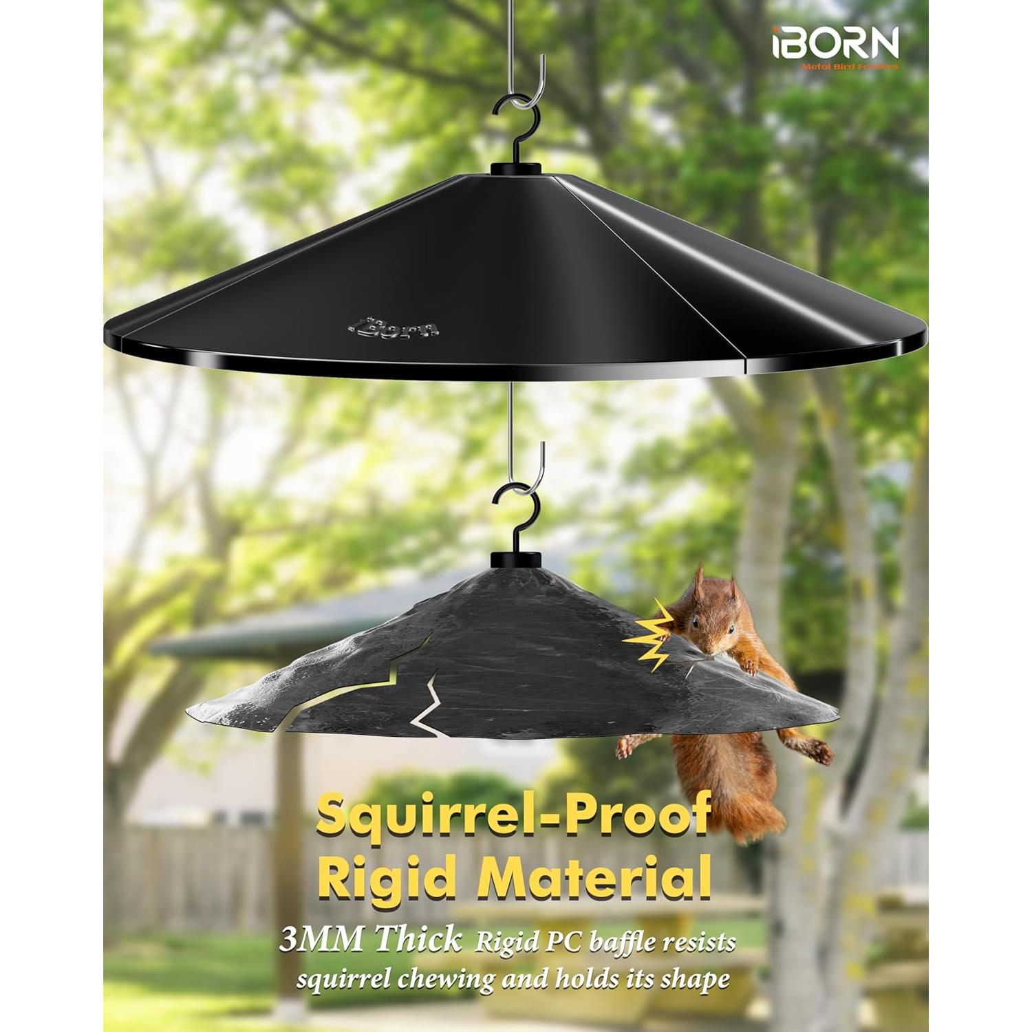 Comedero para Aves iBorn con Protector Antiarácnido 49.5cm