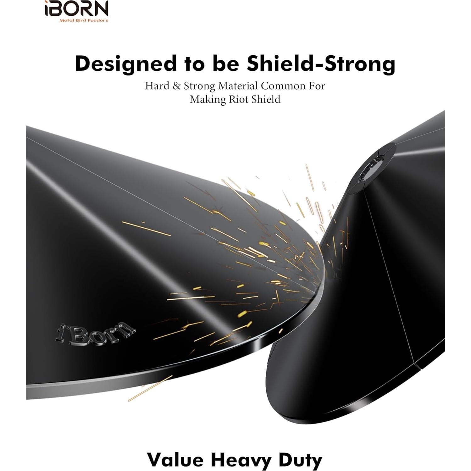 Comedero para Aves iBorn con Protector Antiarácnido 49.5cm