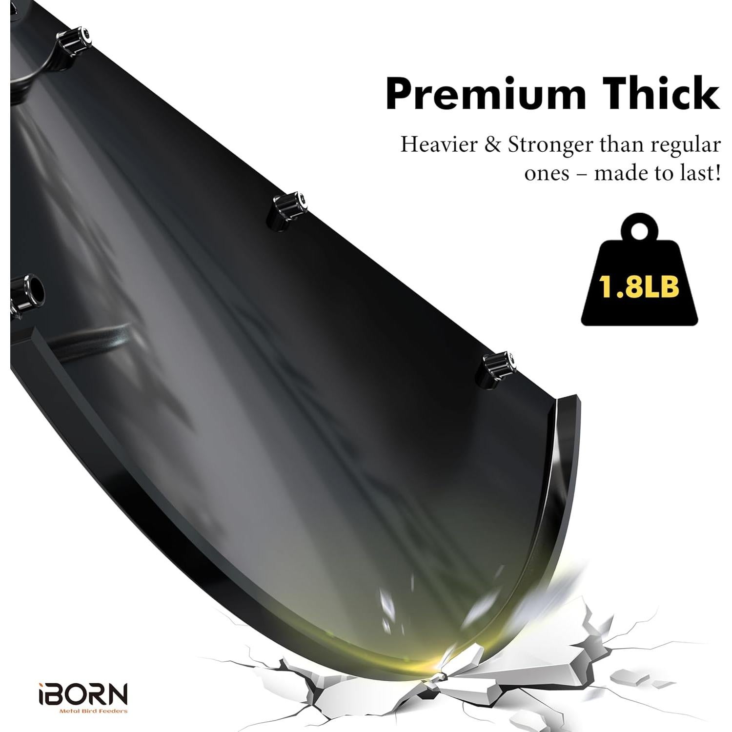 Comedero para Aves iBorn con Protector Antiarácnido 49.5cm