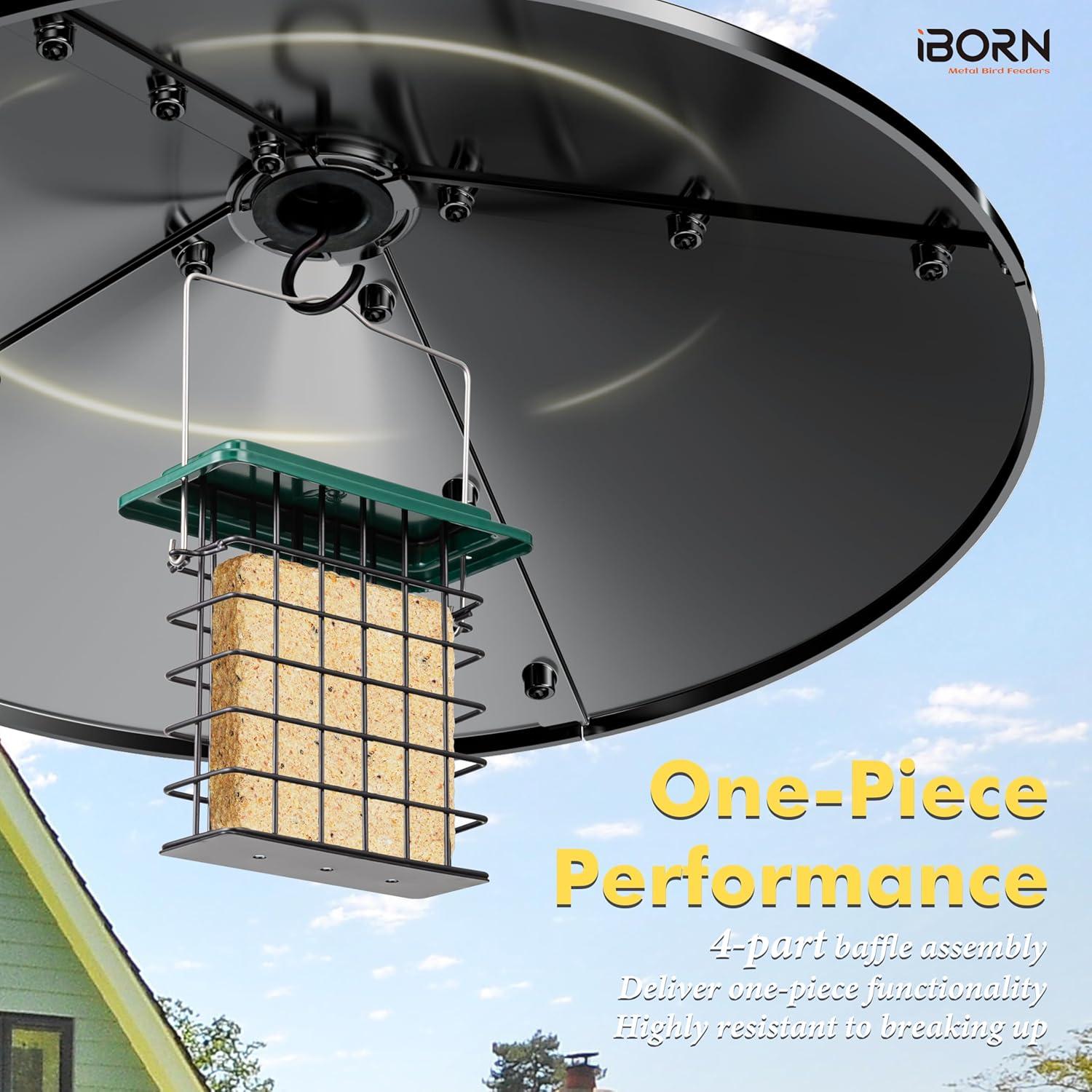 Comedero para Aves iBorn con Protector Antiarácnido 49.5cm