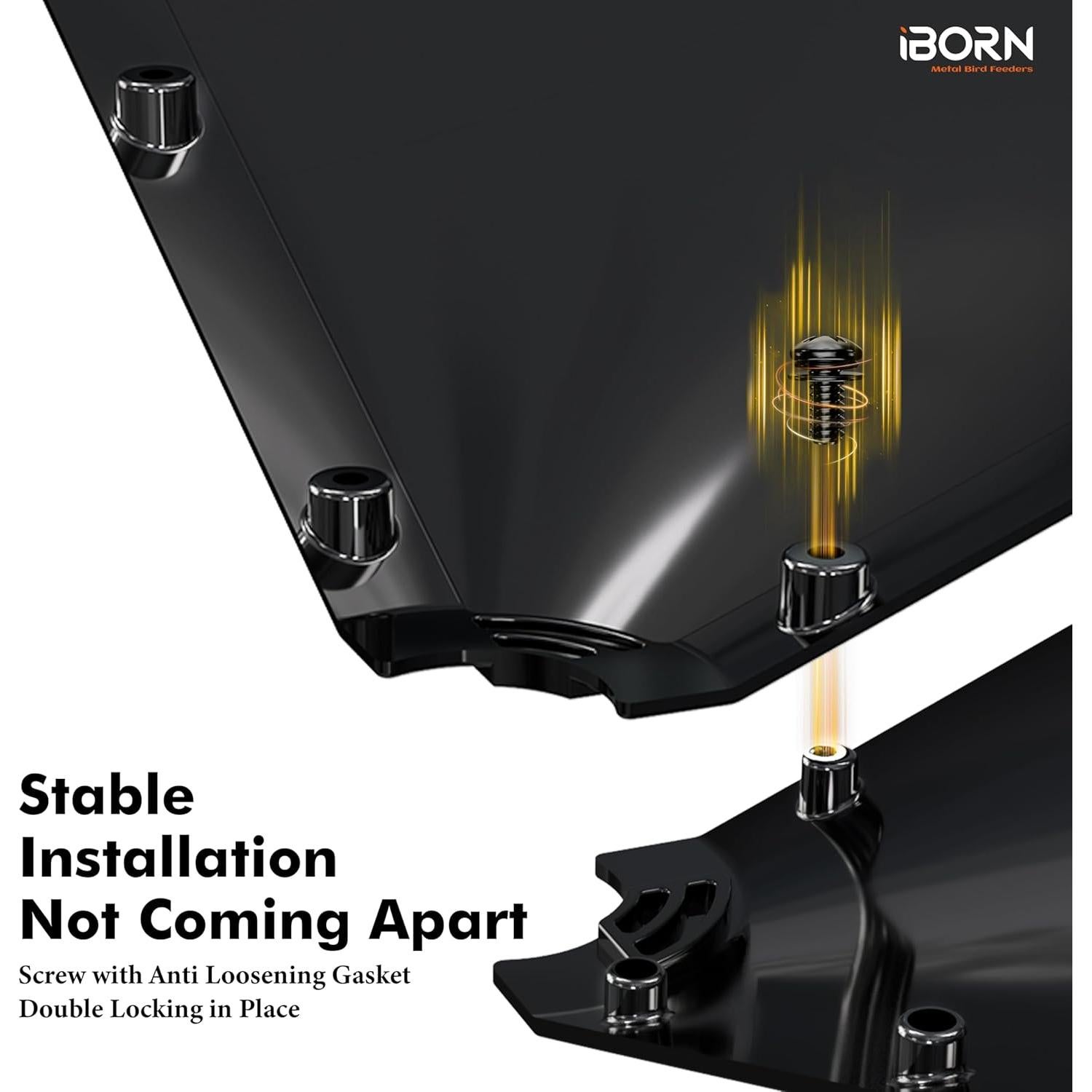 Comedero para Aves iBorn con Protector Antiarácnido 49.5cm