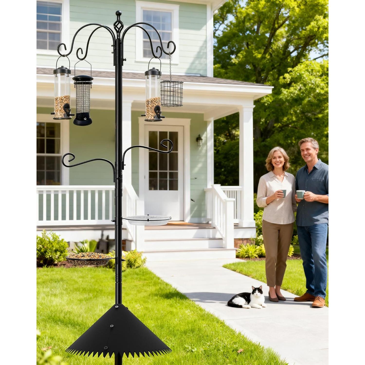 Estación de Alimentación de Aves Boostool 238.76 cm con Baffle