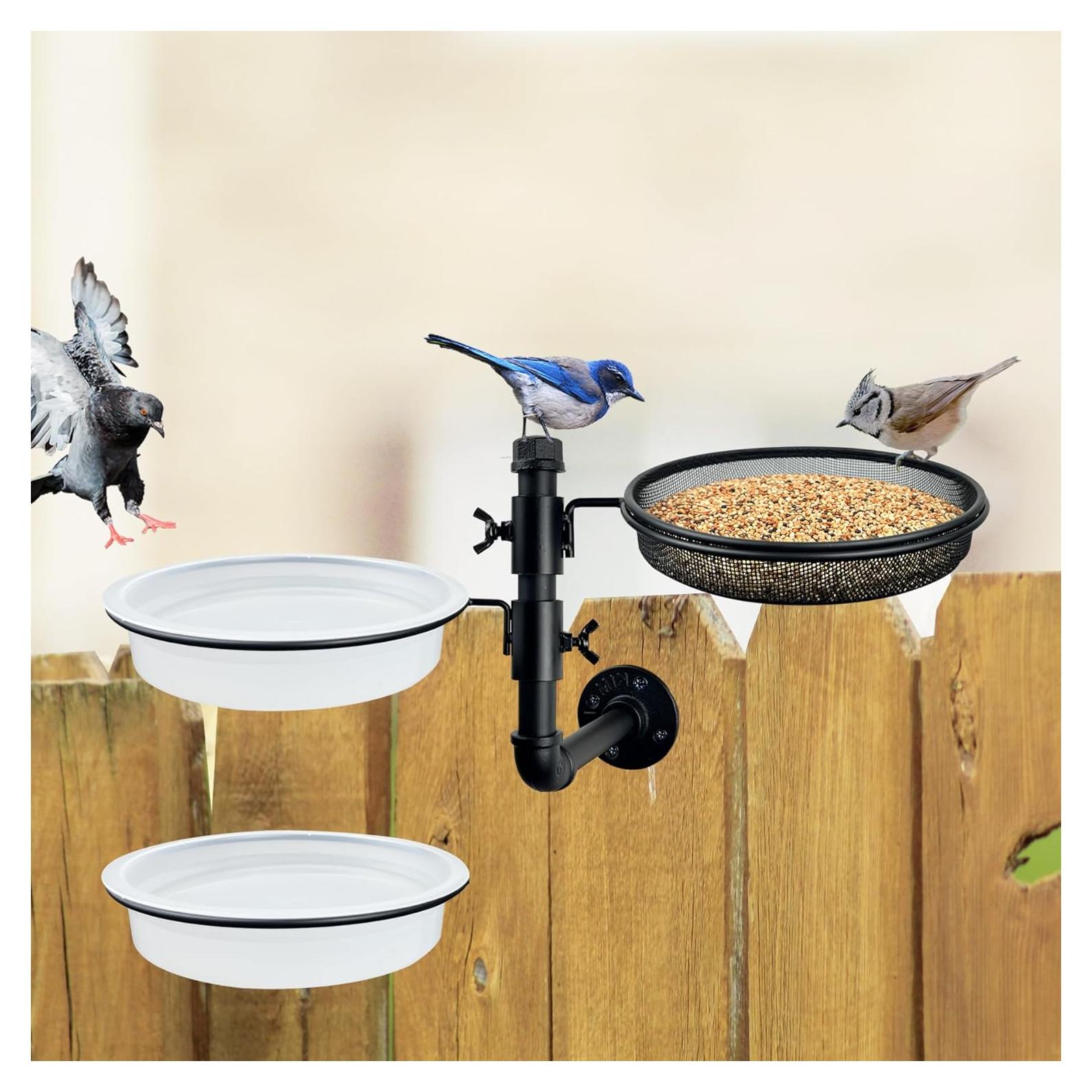 Comedero y Baño para Aves CQAIRIOU Montado en Pared 43.9cm