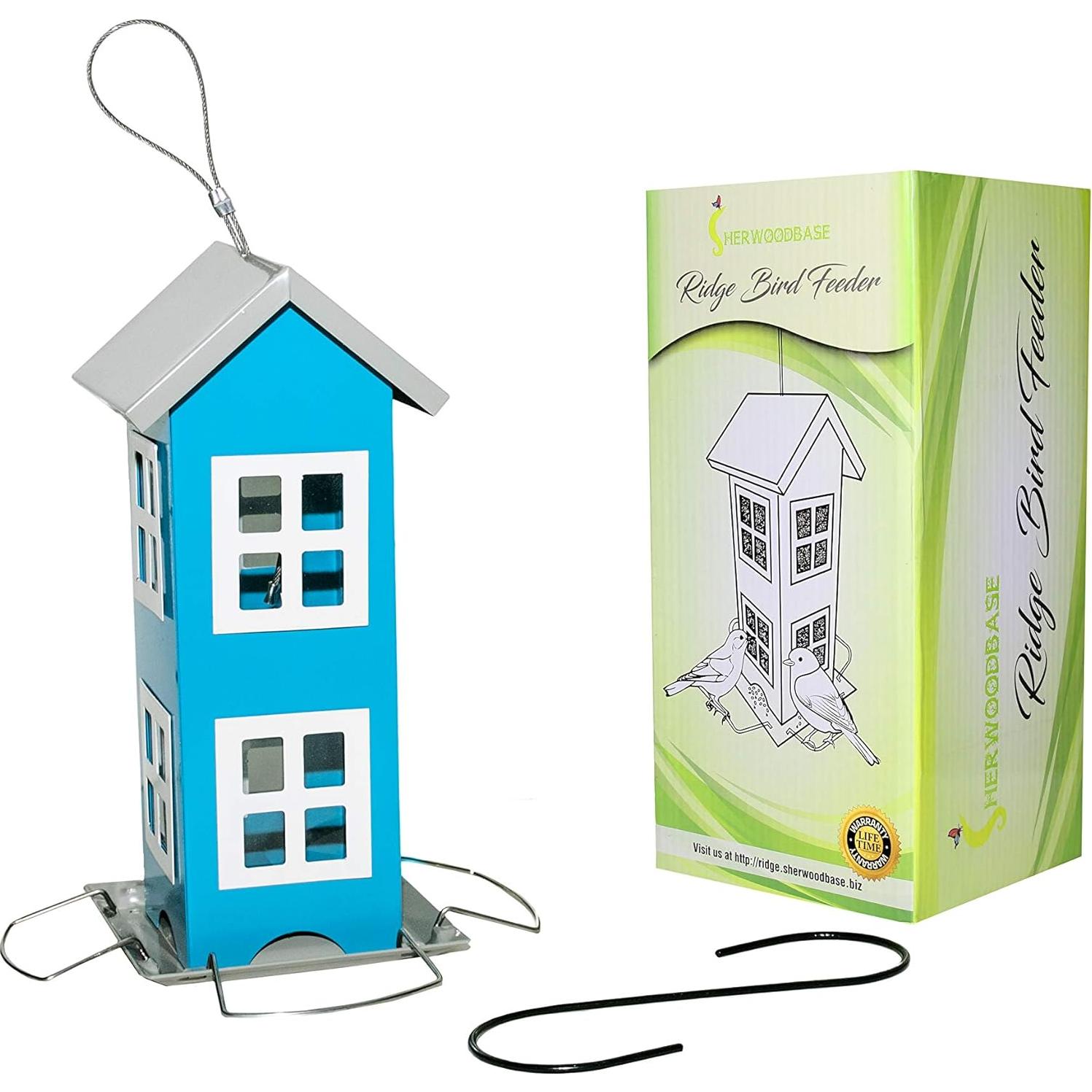 Comedero para Aves Silvestres Sherwoodbase Azul 0.91 kg