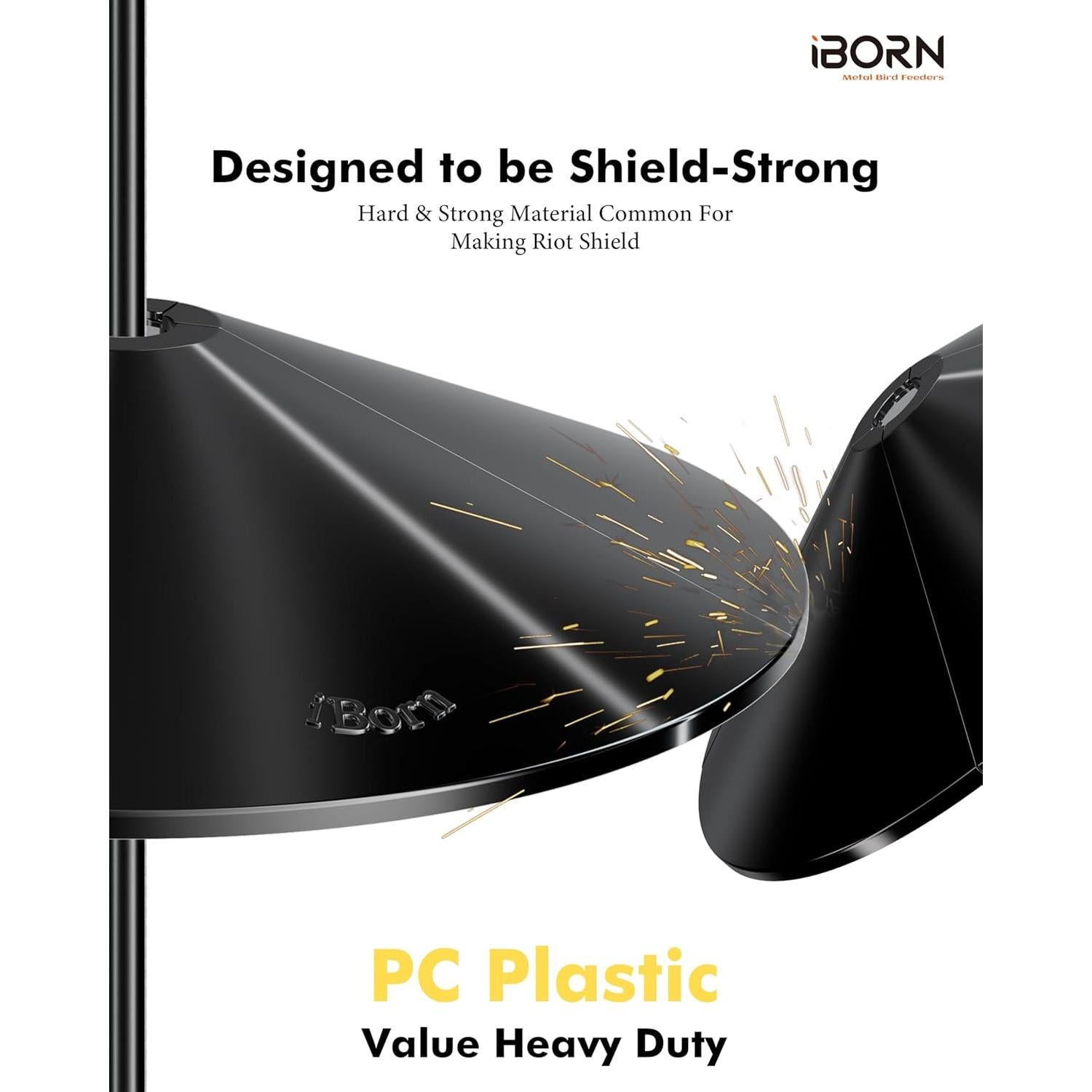 Soporte para Comedero de Aves iBorn con Baffle Anti Ardillas 198 cm