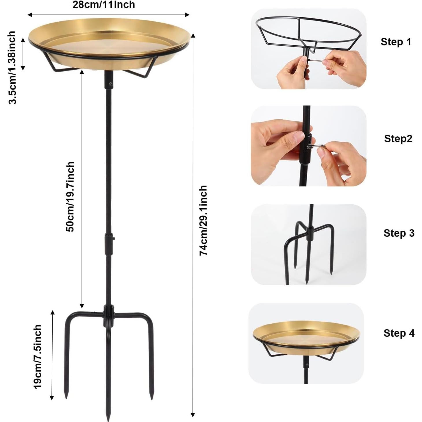 Fuente para Aves de Pie HRAYLTOP 73.7 cm Acero Inoxidable