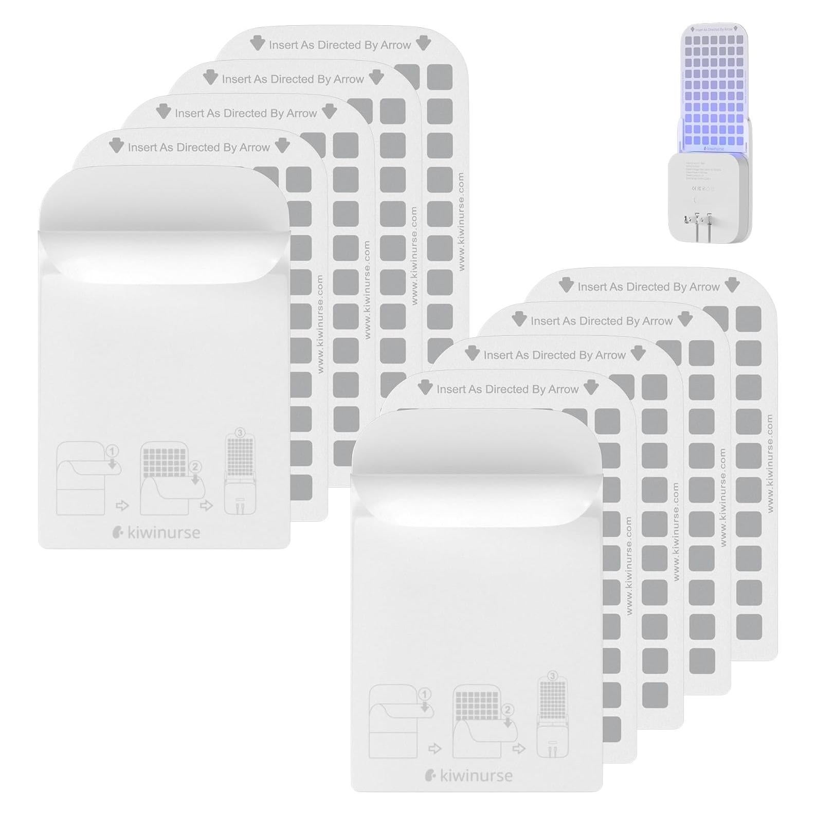 Recarga Tarjetas Pegamento Trampa Moscas Kiwinurse UVLA1001 - 10 Piezas