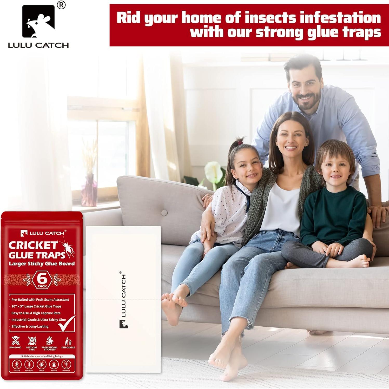 Trampas Adhesivas para Insectos LULUCATCH - Paquete de 6 Unidades