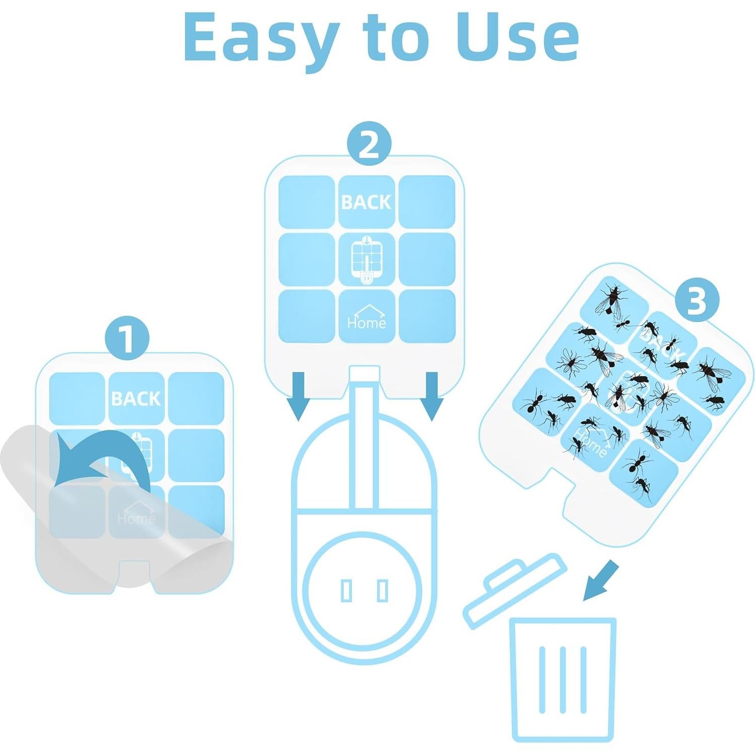 Paquete de 20 Recargas Trampa de Moscas Raindot SH502 SH503