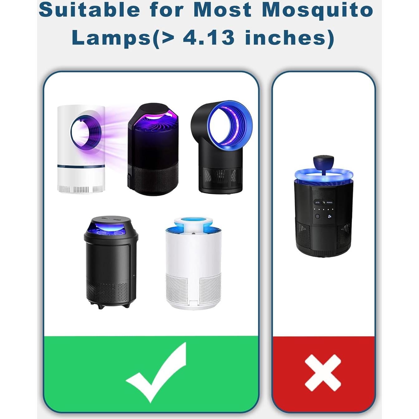 24 Placas de Pegamento Reemplazo Shootingstar 10.9 cm para Trampas de Insectos