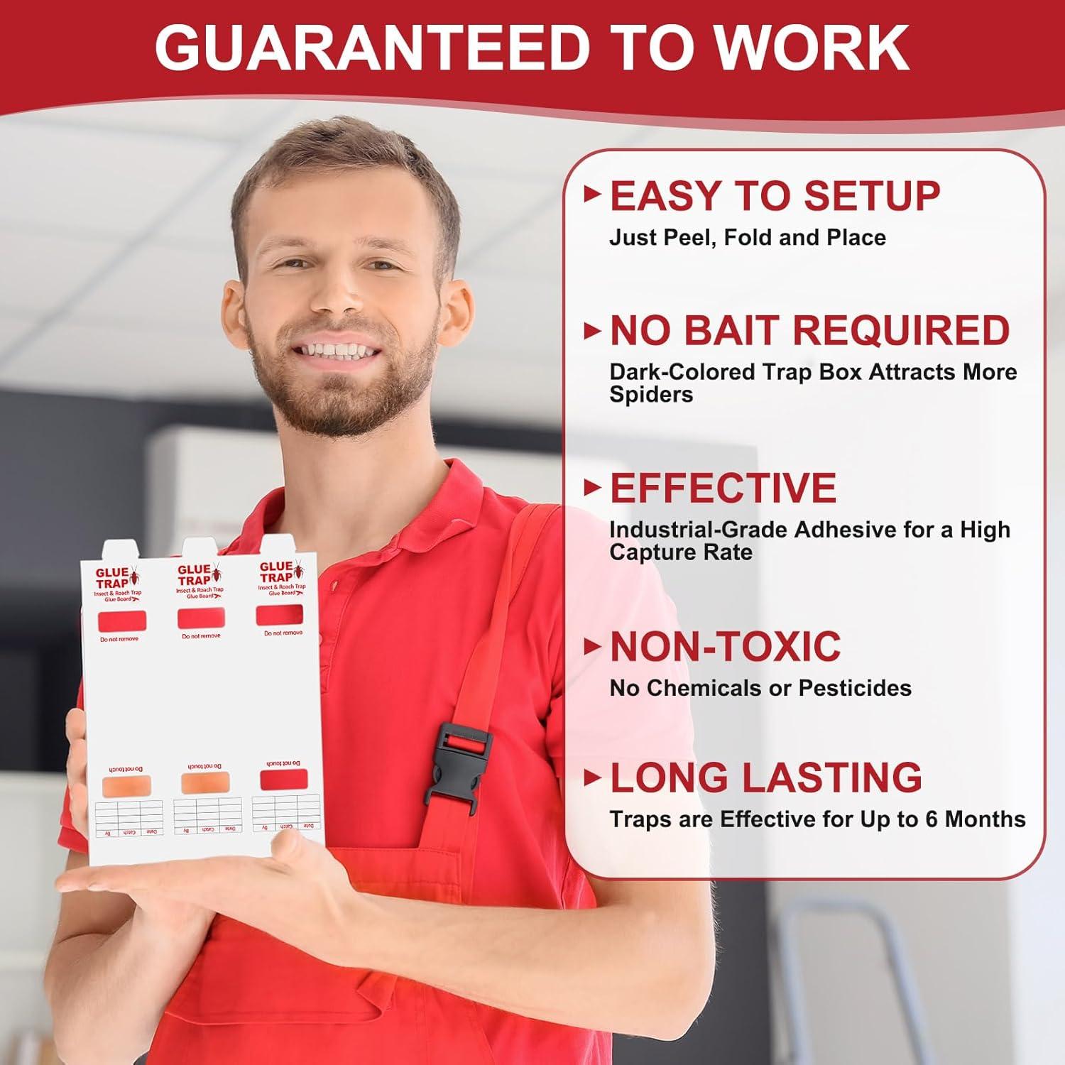 Trampas Adhesivas para Insectos Qualirey 50 Hojas 150 Trampas