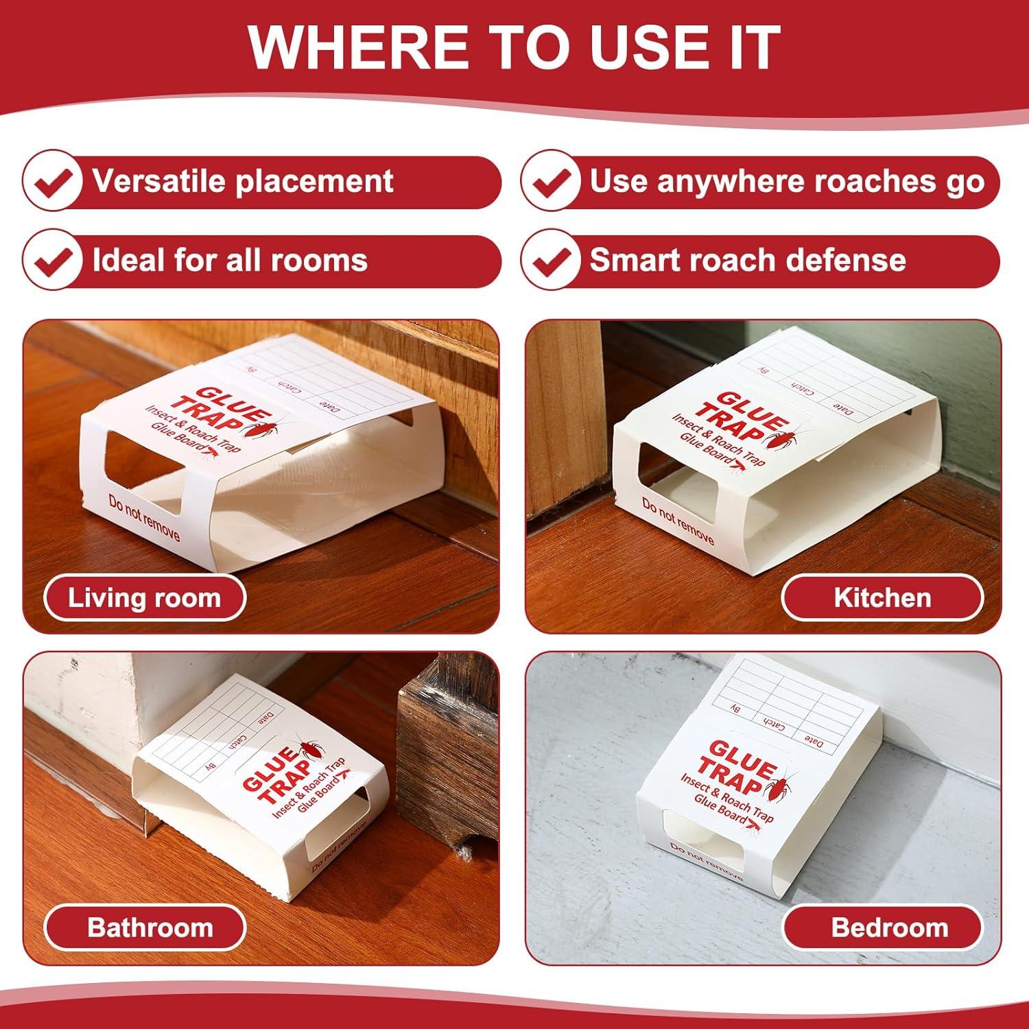 Trampas Adhesivas para Insectos Qualirey 50 Hojas 150 Trampas