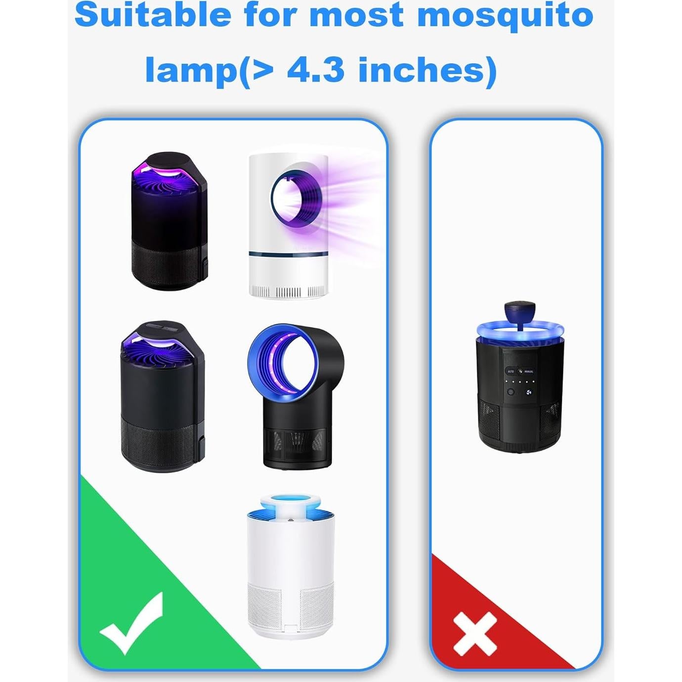 50 Almohadillas Pegajosas 4.3" Shootingstar para Trampa de Insectos