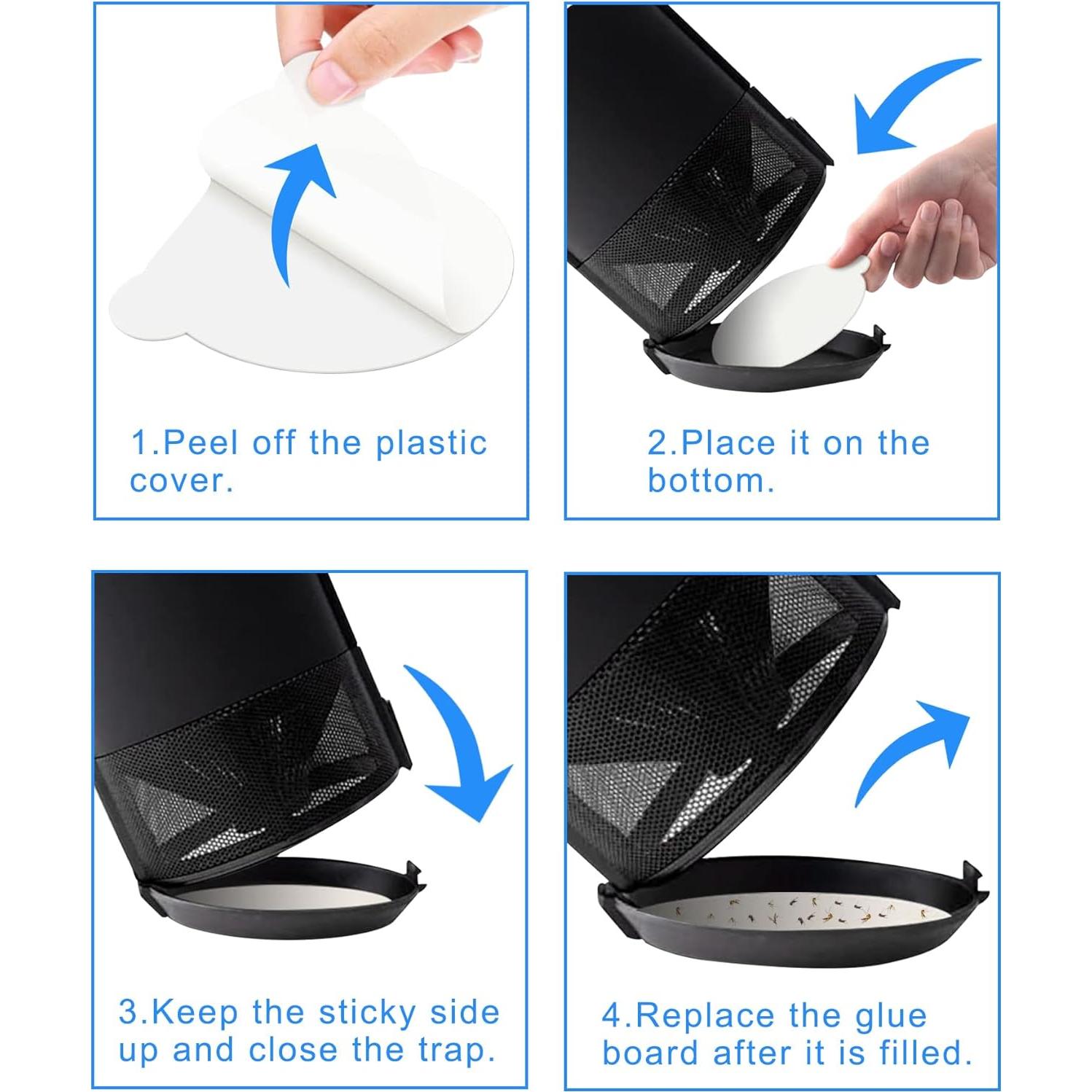 50 Almohadillas Pegajosas 4.3" Shootingstar para Trampa de Insectos