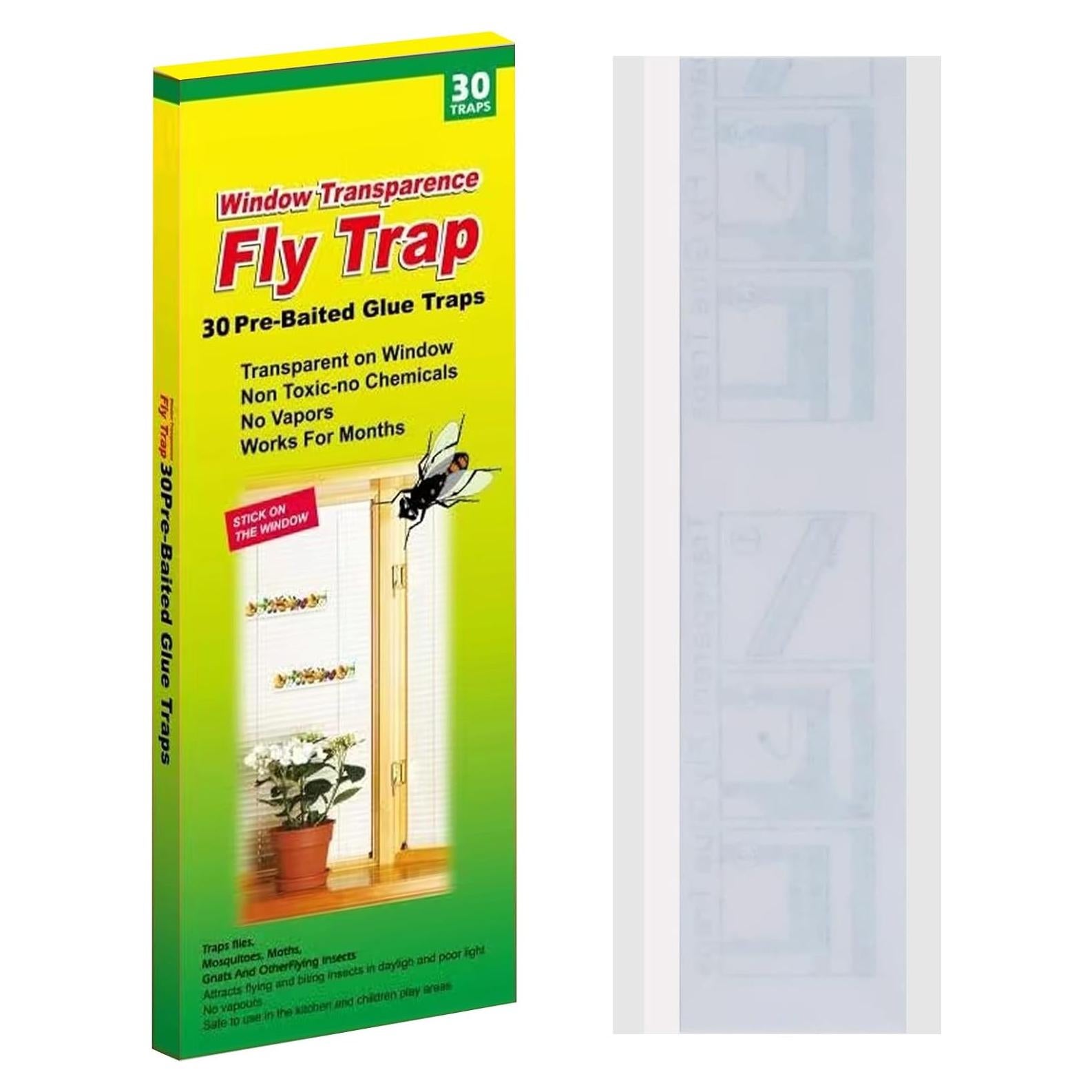 Trampas Adhesivas para Moscas Mosqueda - Paquete de 30 Unidades