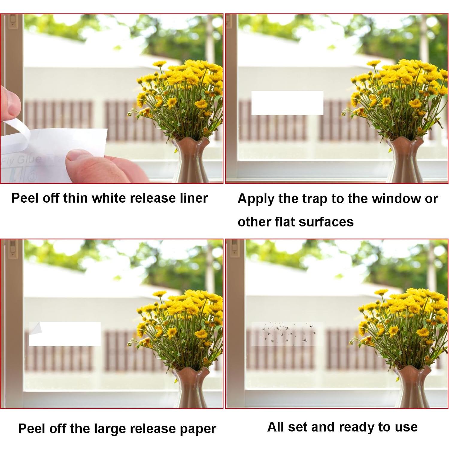 Trampas Adhesivas para Moscas Mosqueda - Paquete de 30 Unidades