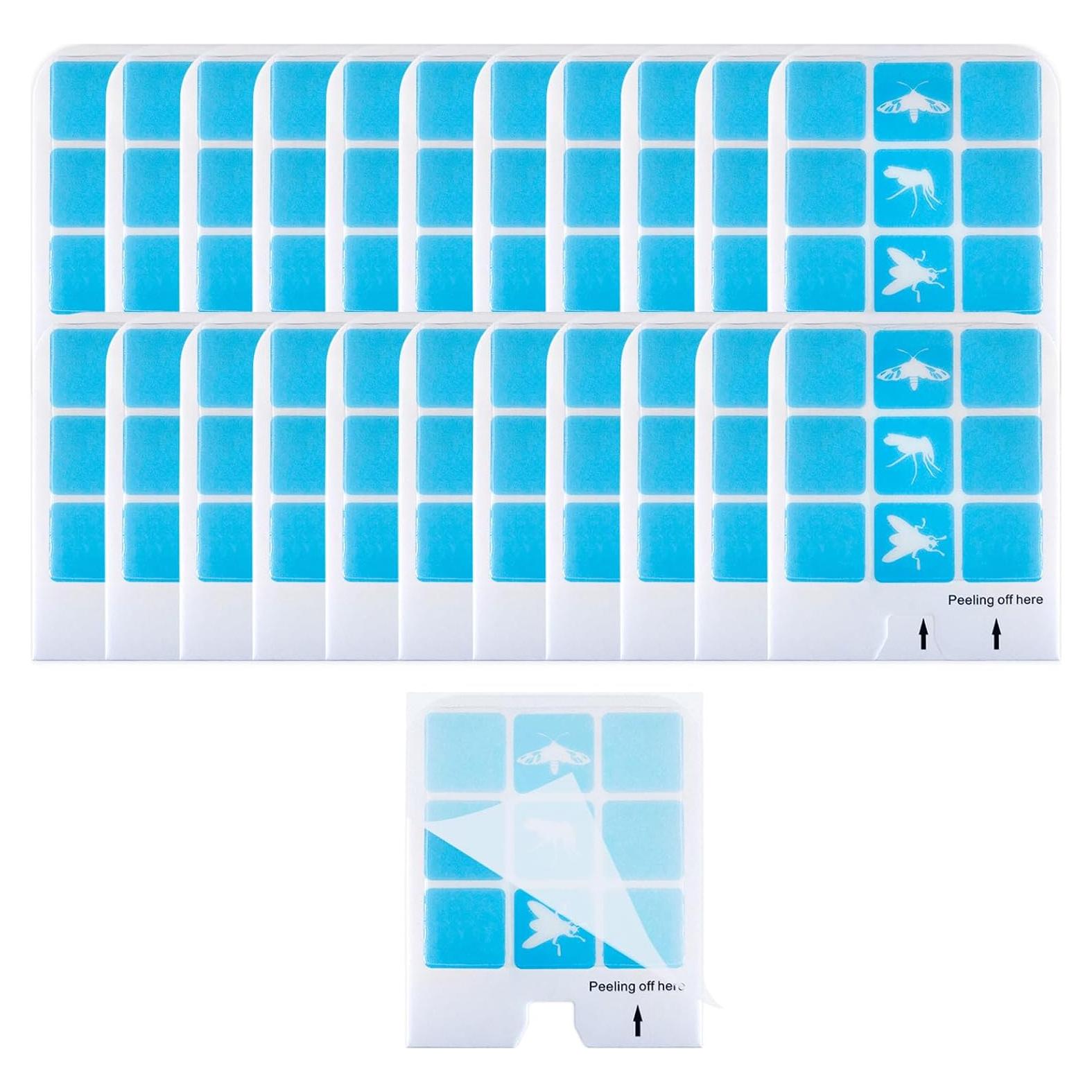 22 Tarjetas de Pegamento Kuxinage para Trampas de Insectos