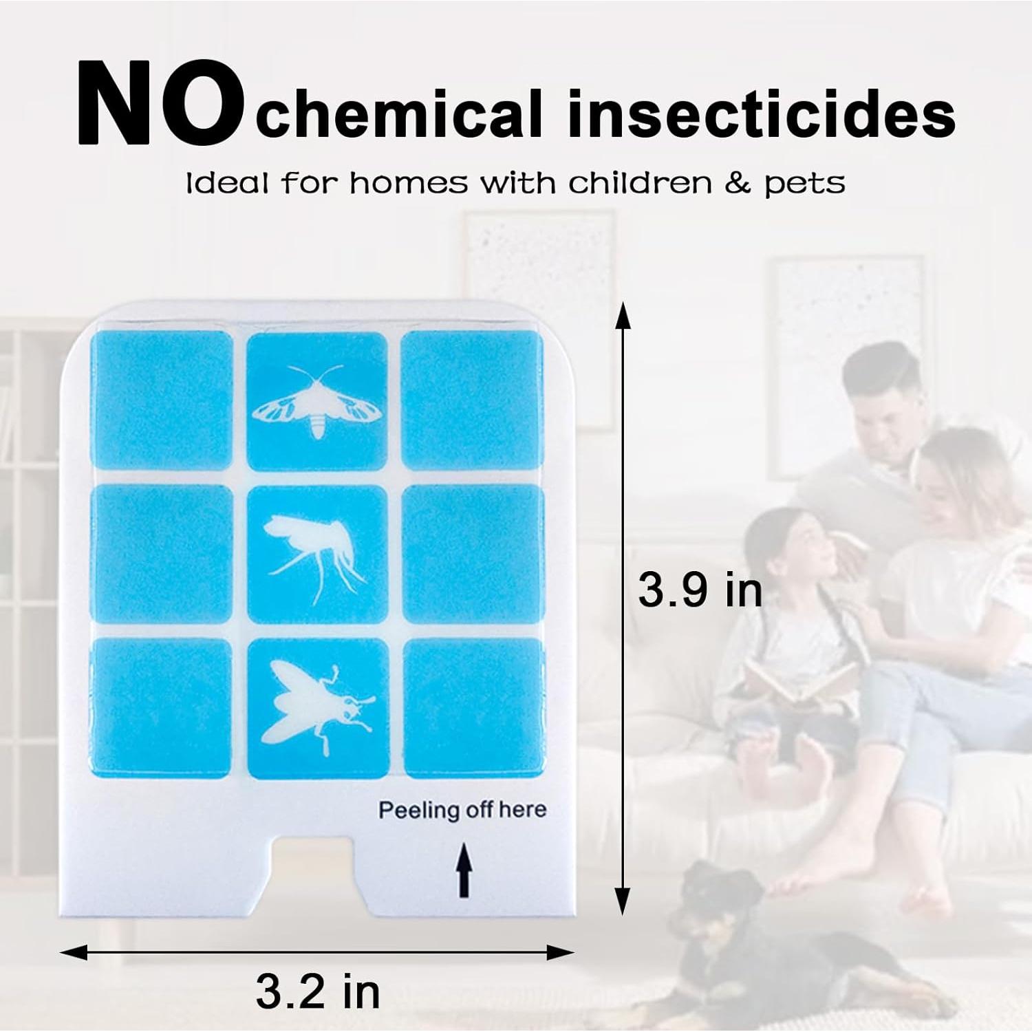 22 Tarjetas de Pegamento Kuxinage para Trampas de Insectos