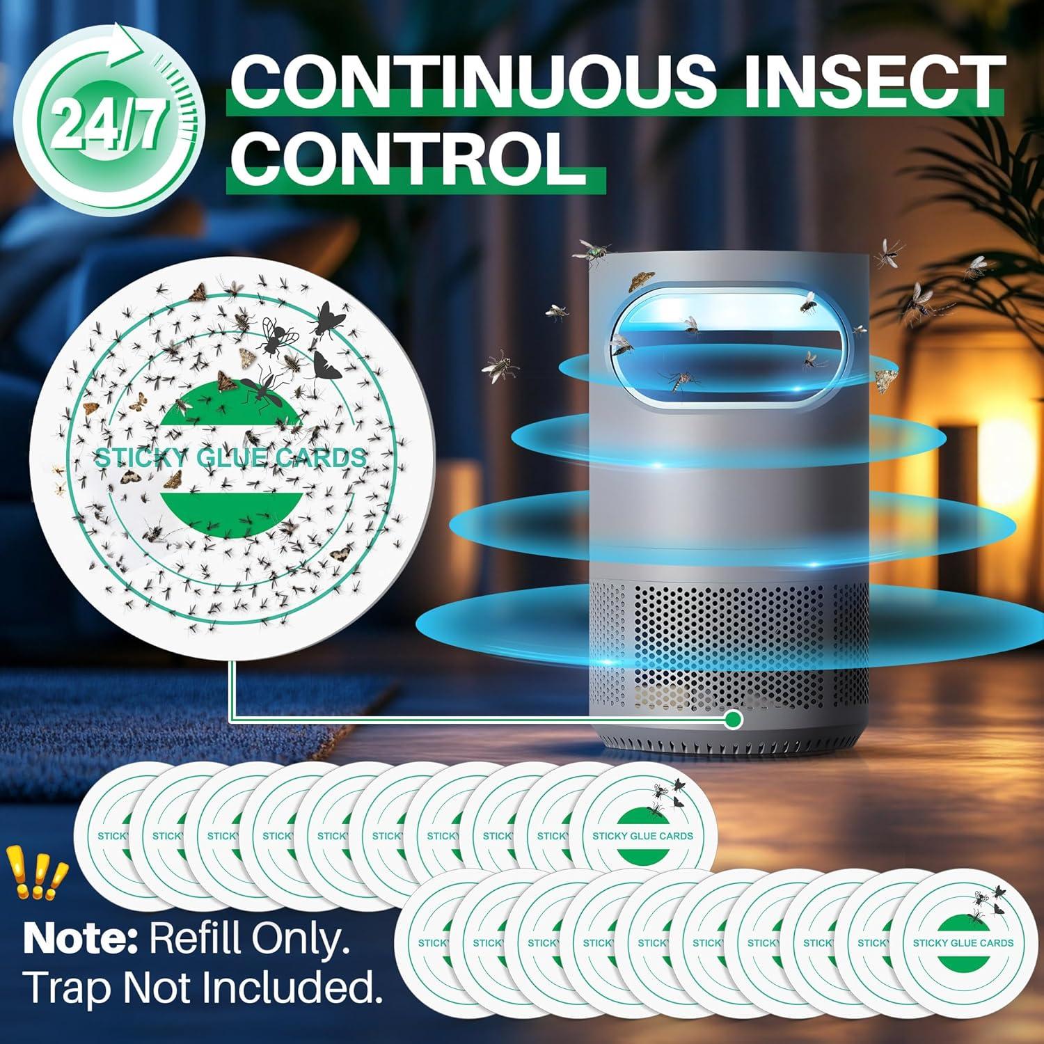 20 Almohadillas de Pegamento Qualirey para Trampa STEM 10 cm